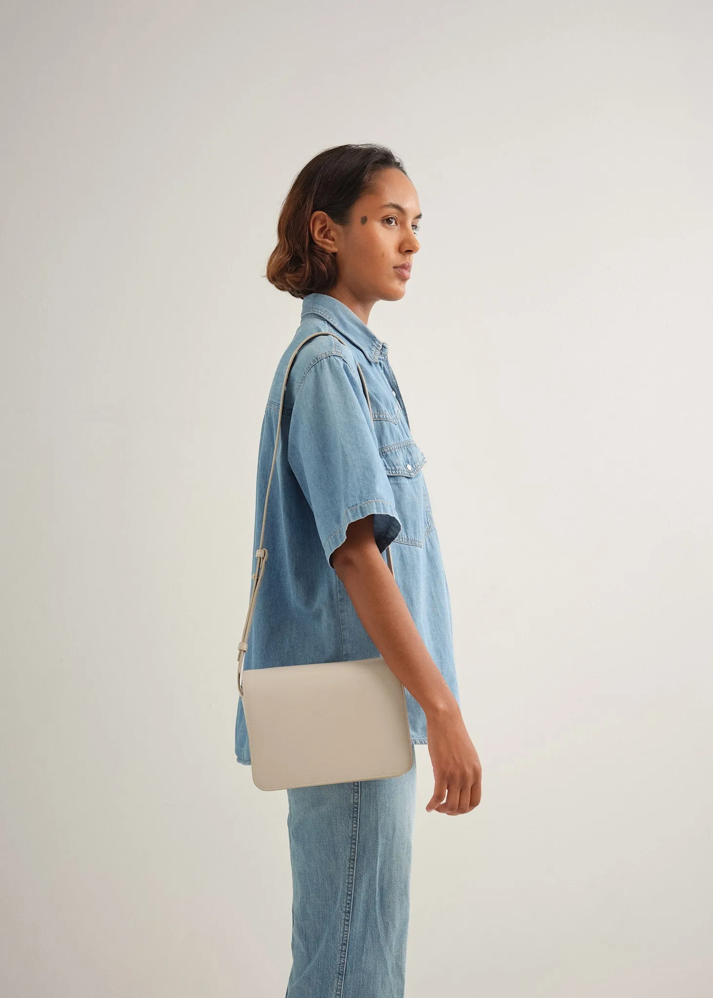 ANNIKA BAG - CEMENT VITELLO