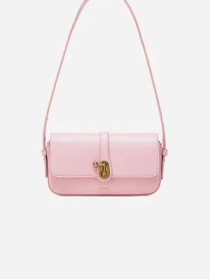 Athena Vegan Leather Slim Bag | Light Pink