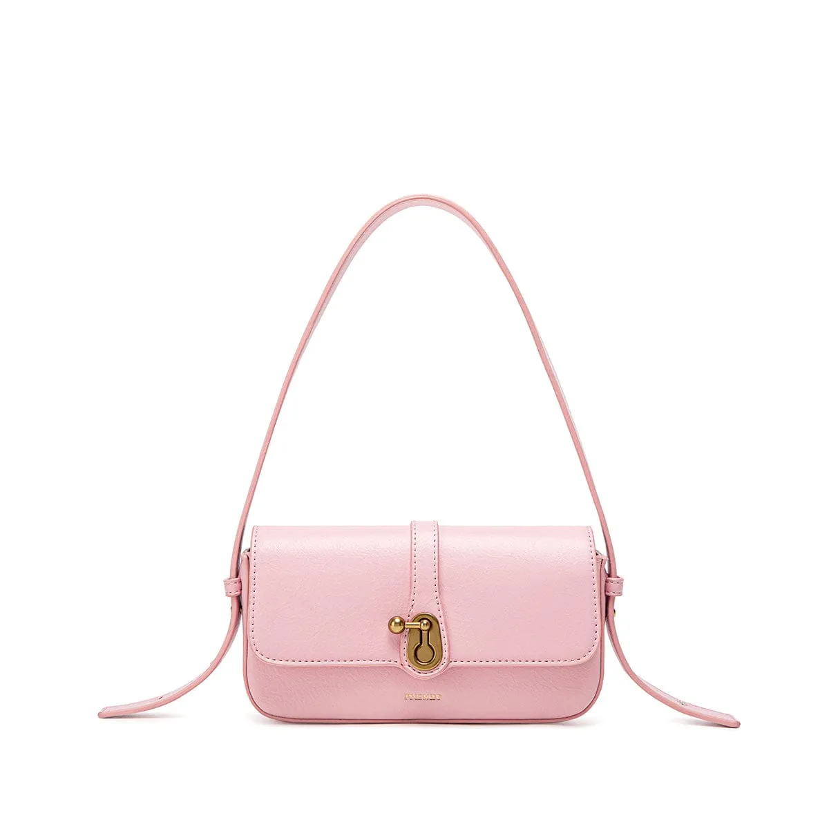 Athena Vegan Leather Slim Bag | Light Pink