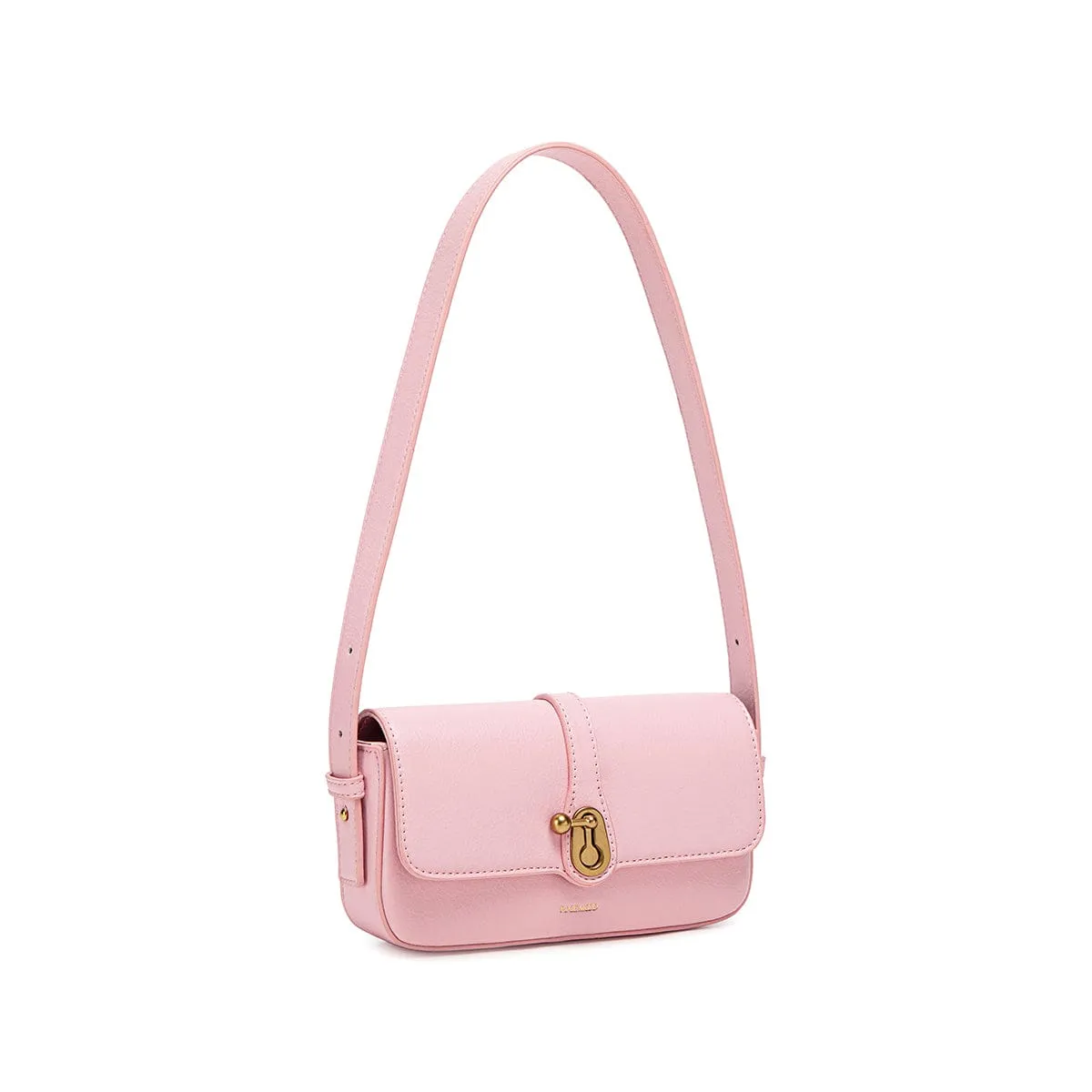 Athena Vegan Leather Slim Bag | Light Pink