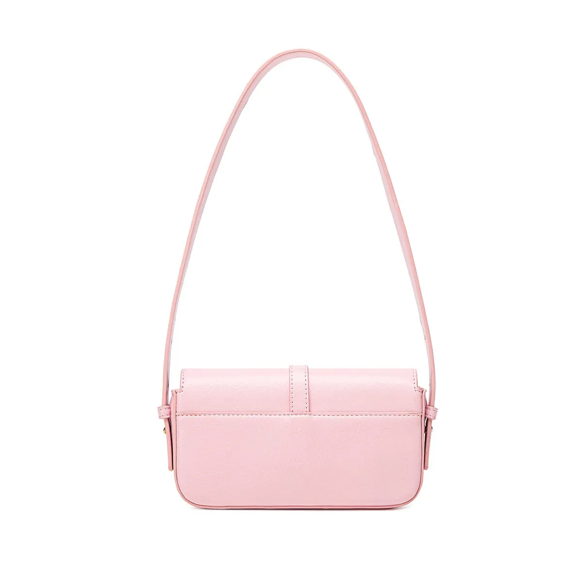 Athena Vegan Leather Slim Bag | Light Pink