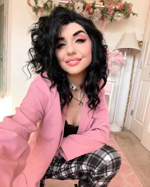 Balayage Short Curly Black Wigs Imstyle