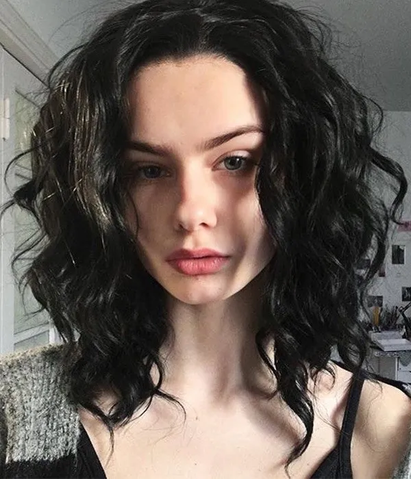Balayage Short Curly Black Wigs Imstyle