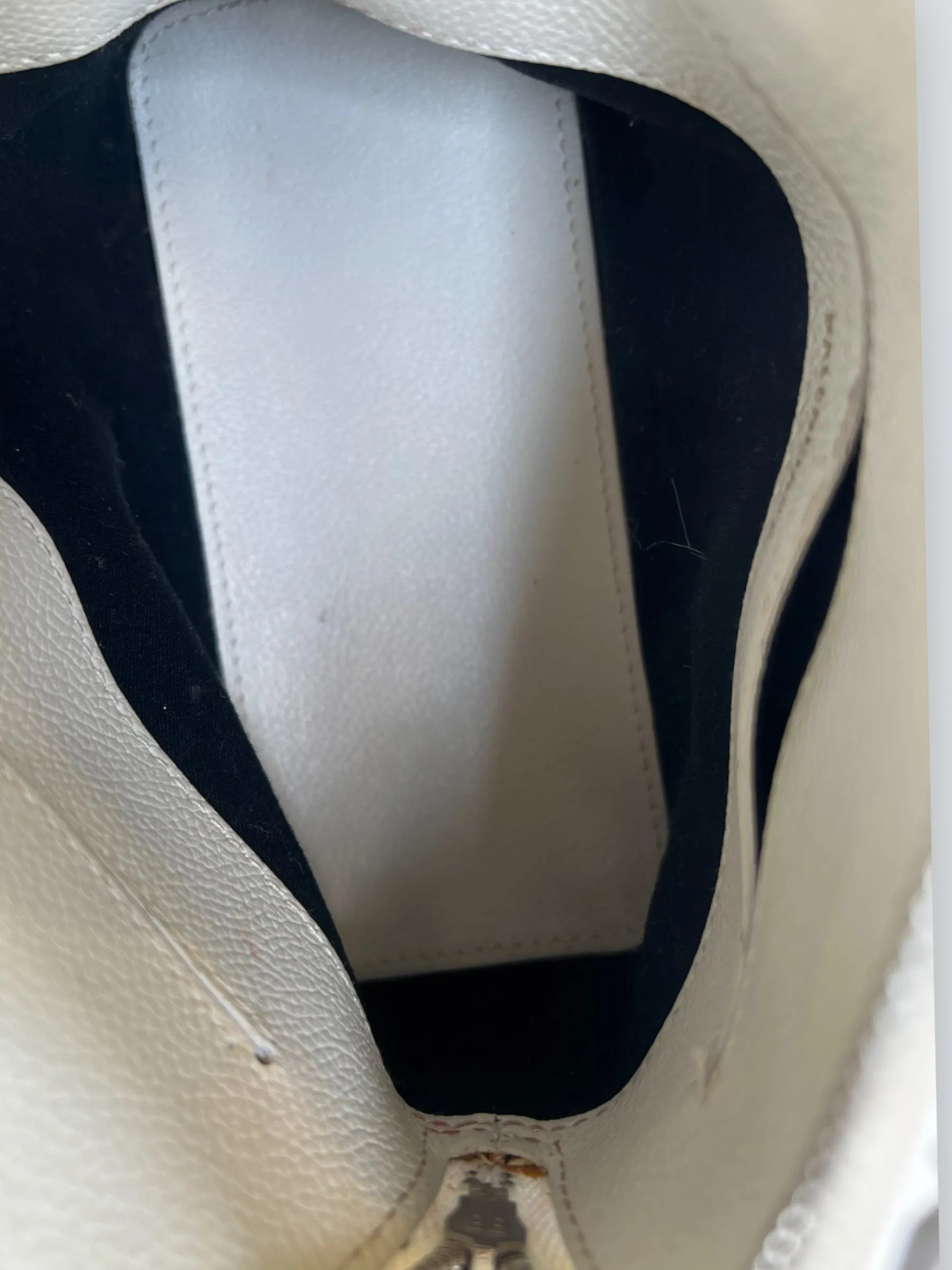Balenciaga Off White Leather Ville Top Handle Crossbody
