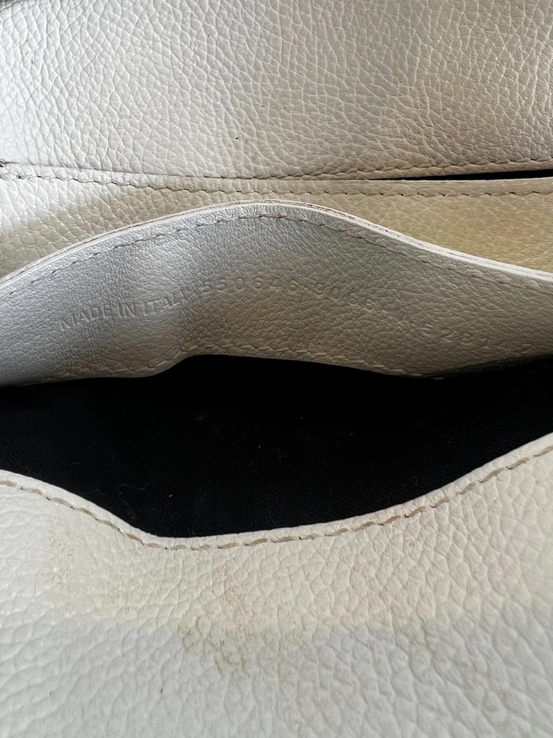 Balenciaga Off White Leather Ville Top Handle Crossbody