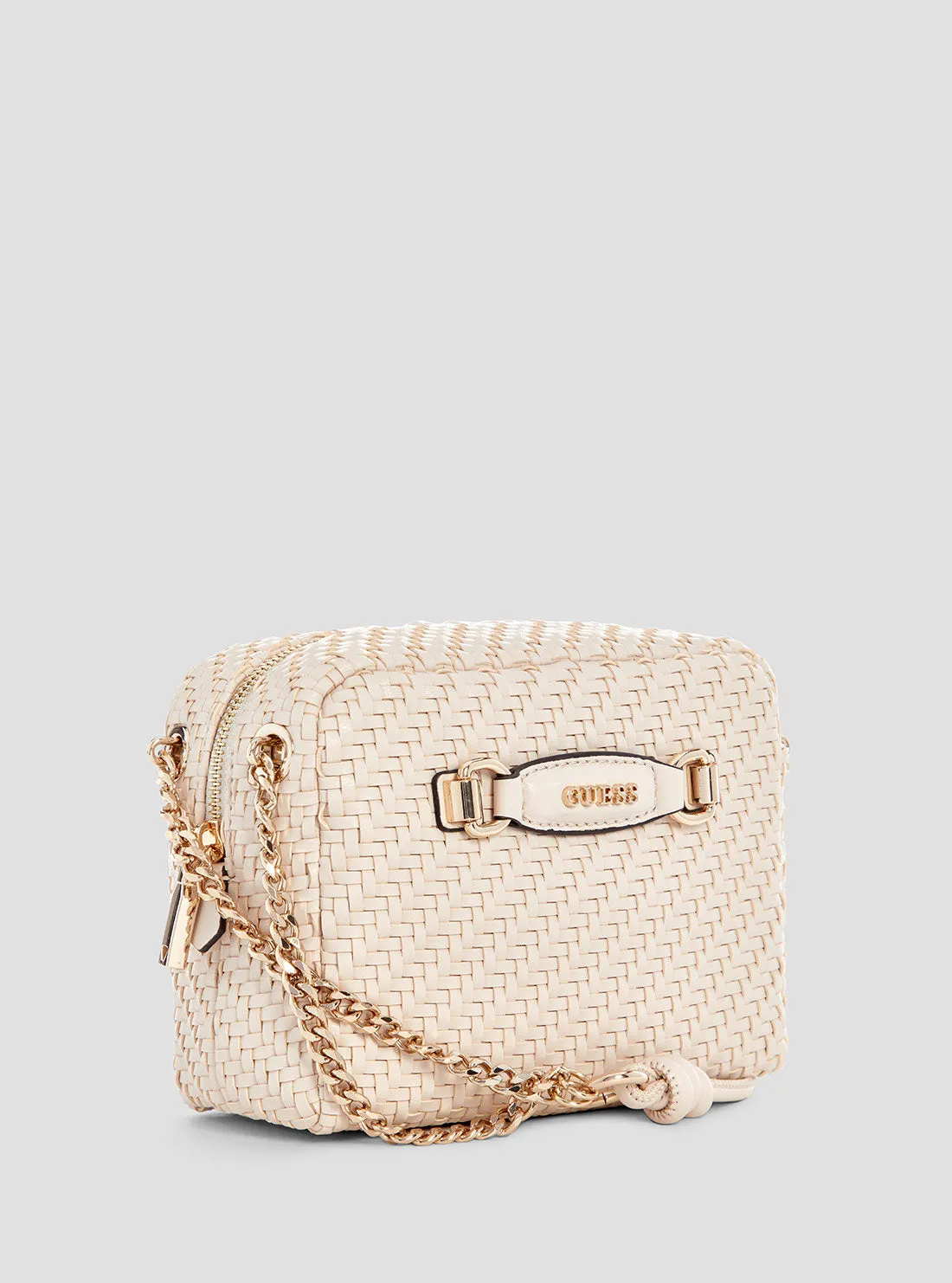 Beige Francy Camera Crossbody