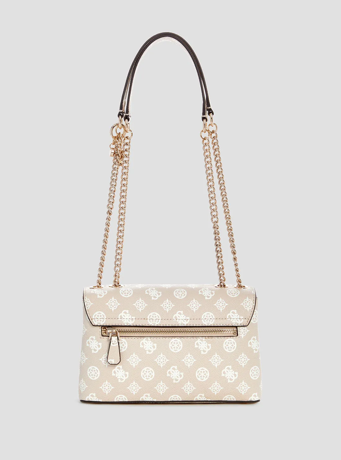Beige Logo Daryna Crossbody Bag