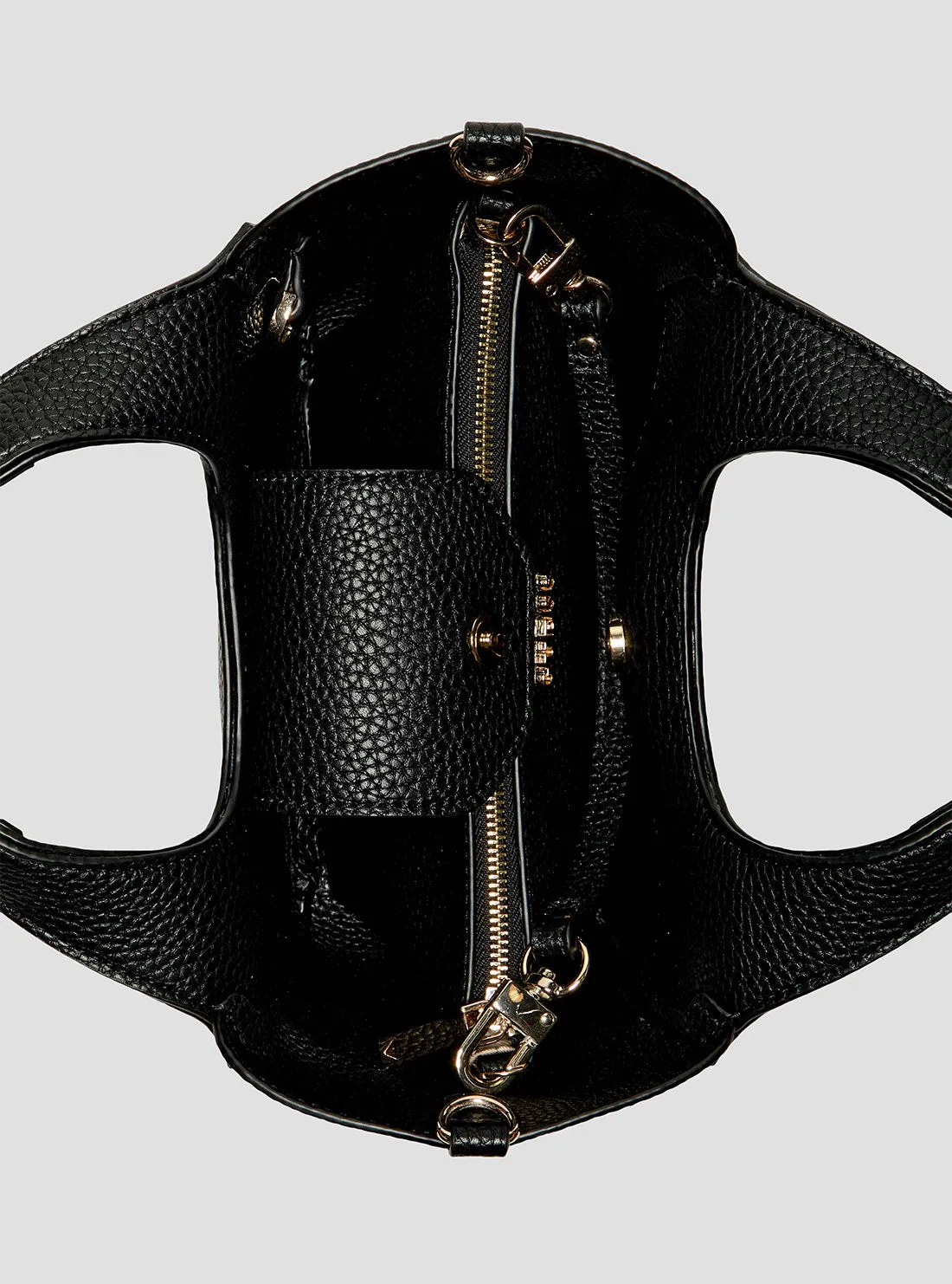 Black Helina Mini Tote Bag