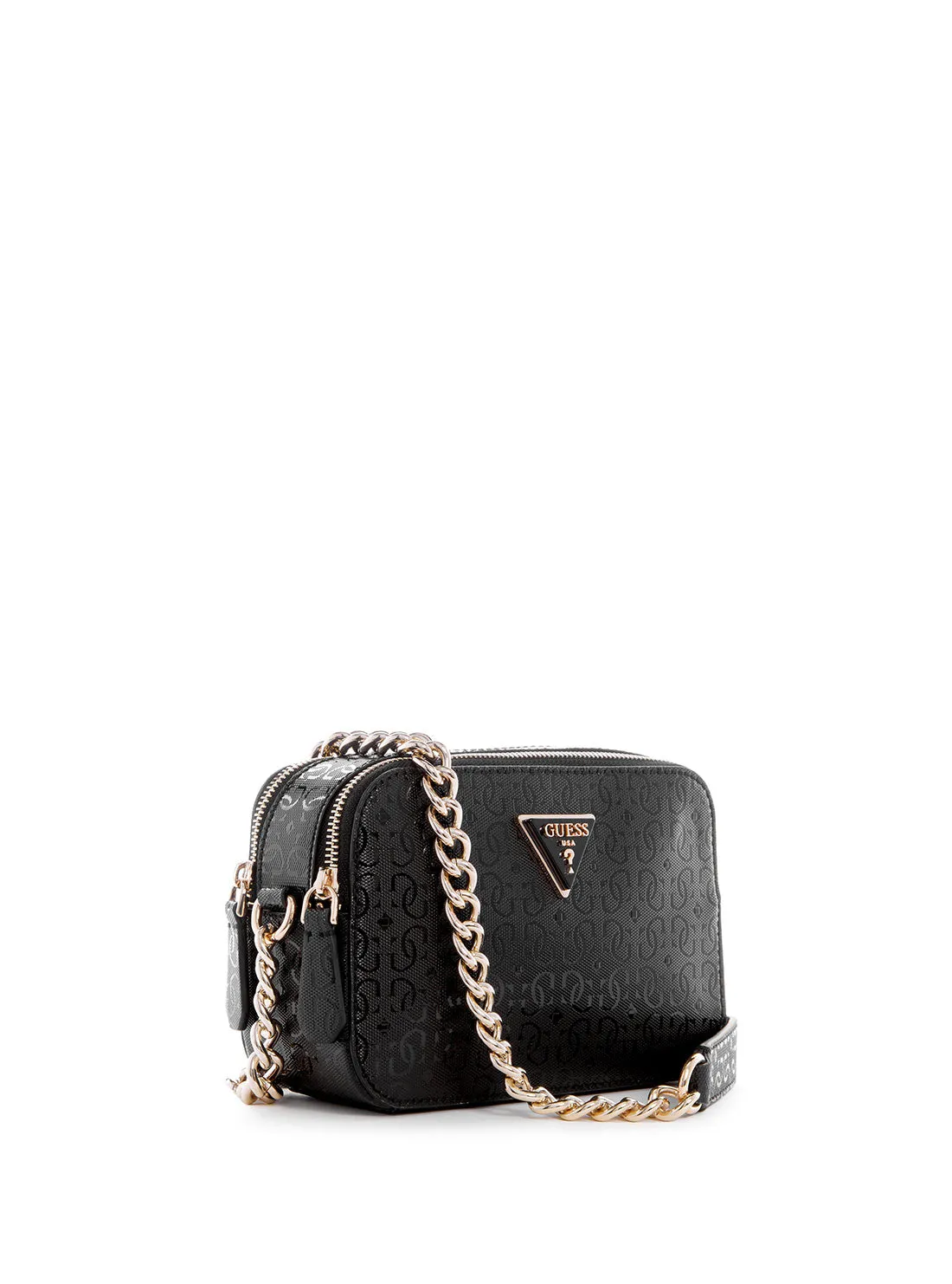 Black Noelle Logo Crossbody Camera Bag