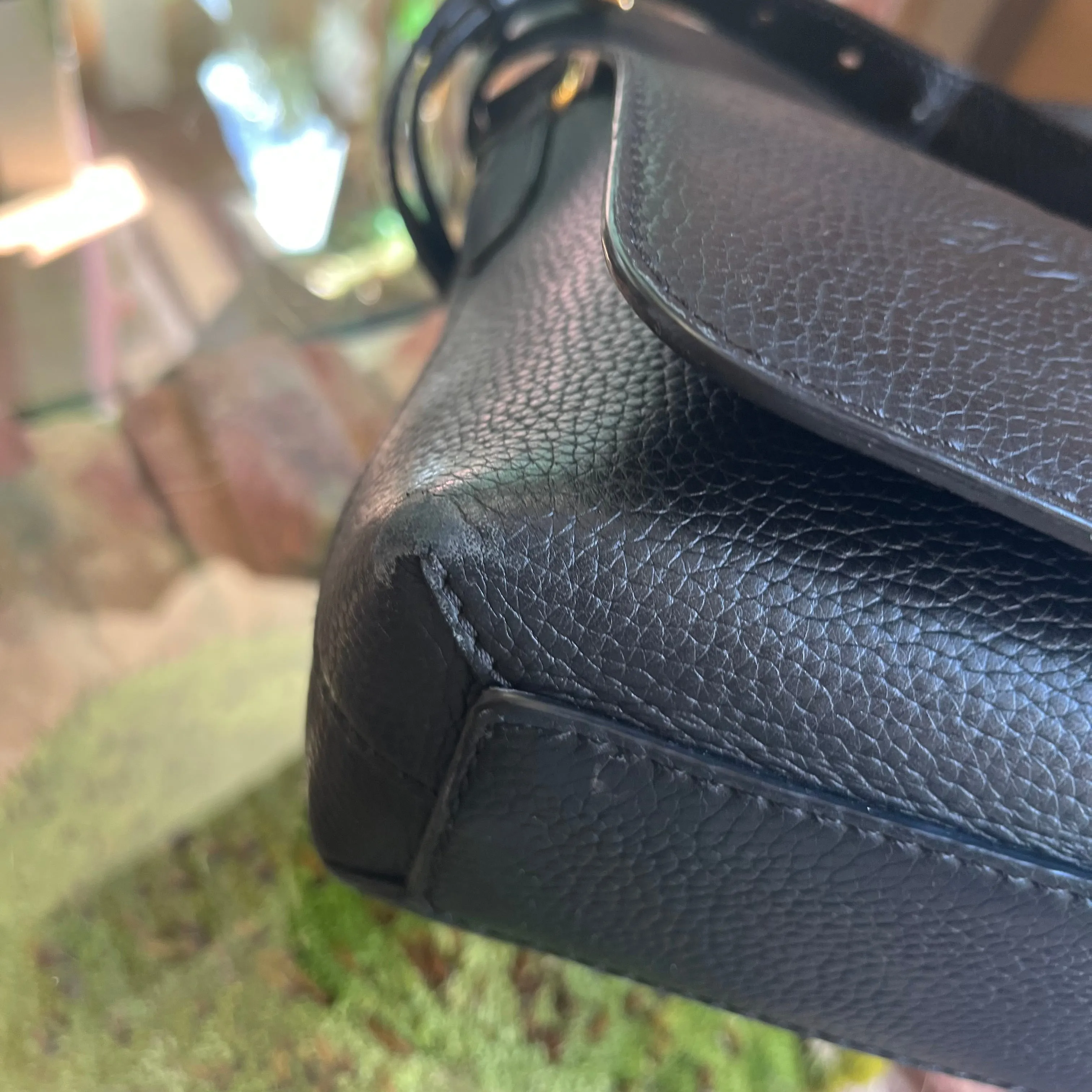 BURBERRY Burleigh Black Leather Small Crossbody