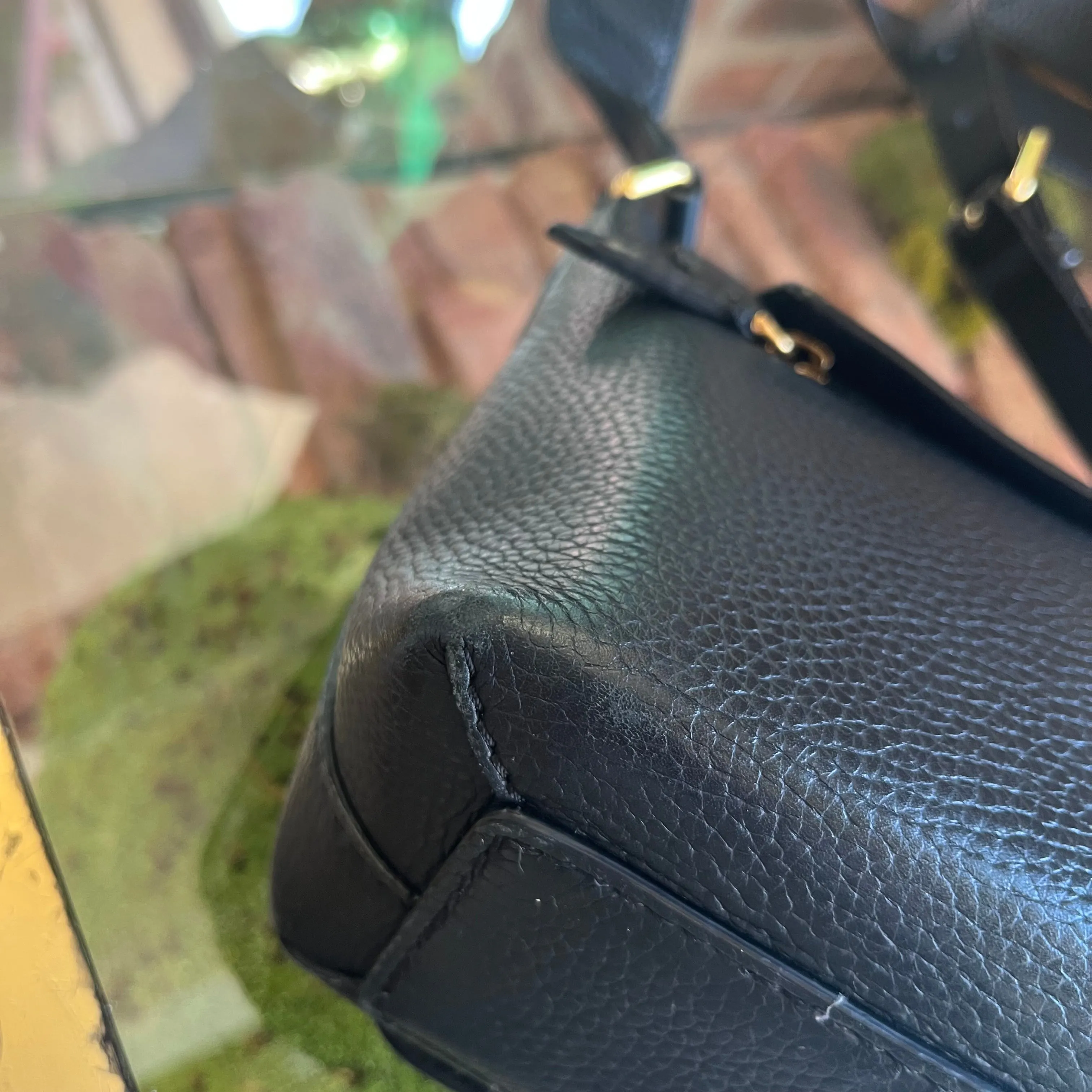 BURBERRY Burleigh Black Leather Small Crossbody