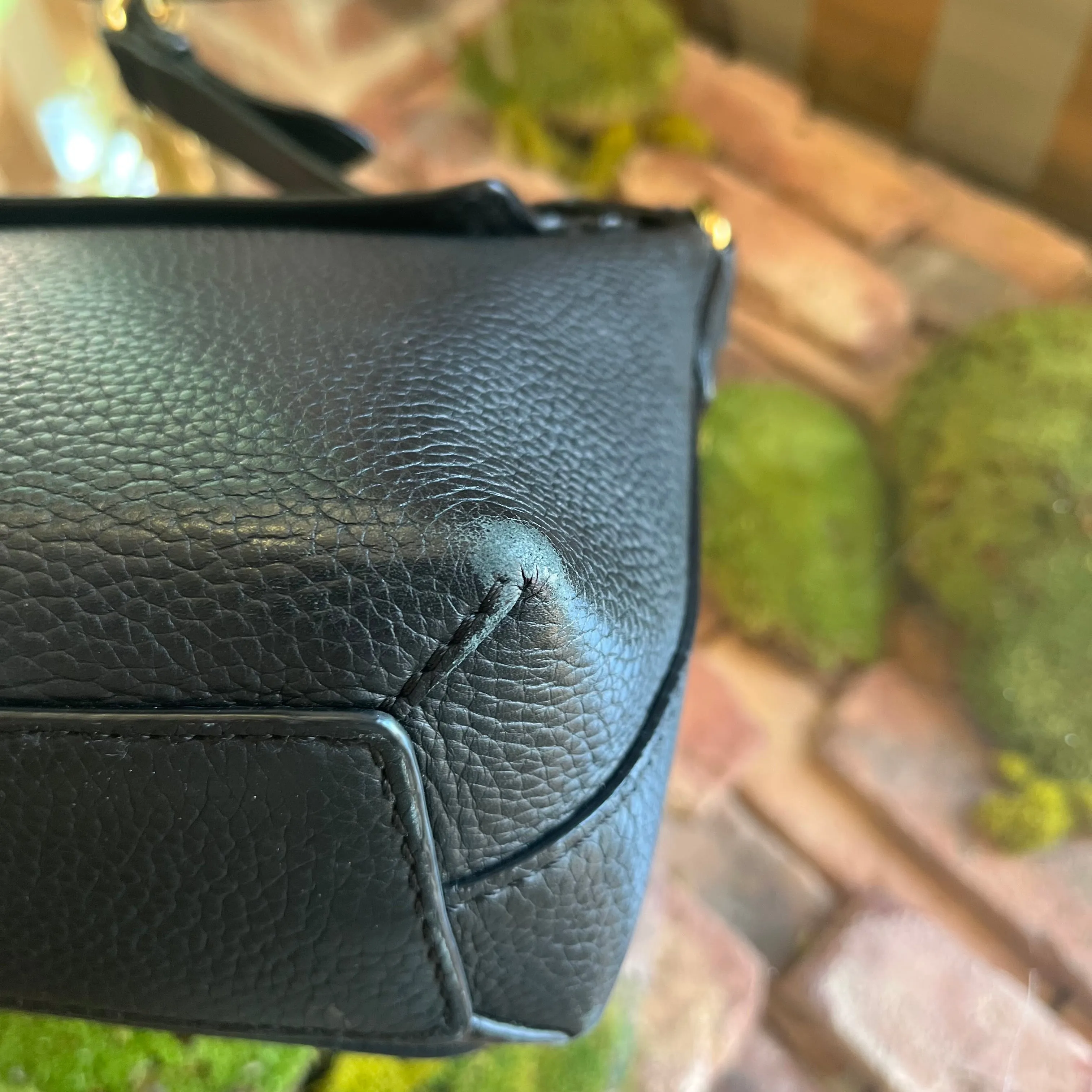 BURBERRY Burleigh Black Leather Small Crossbody