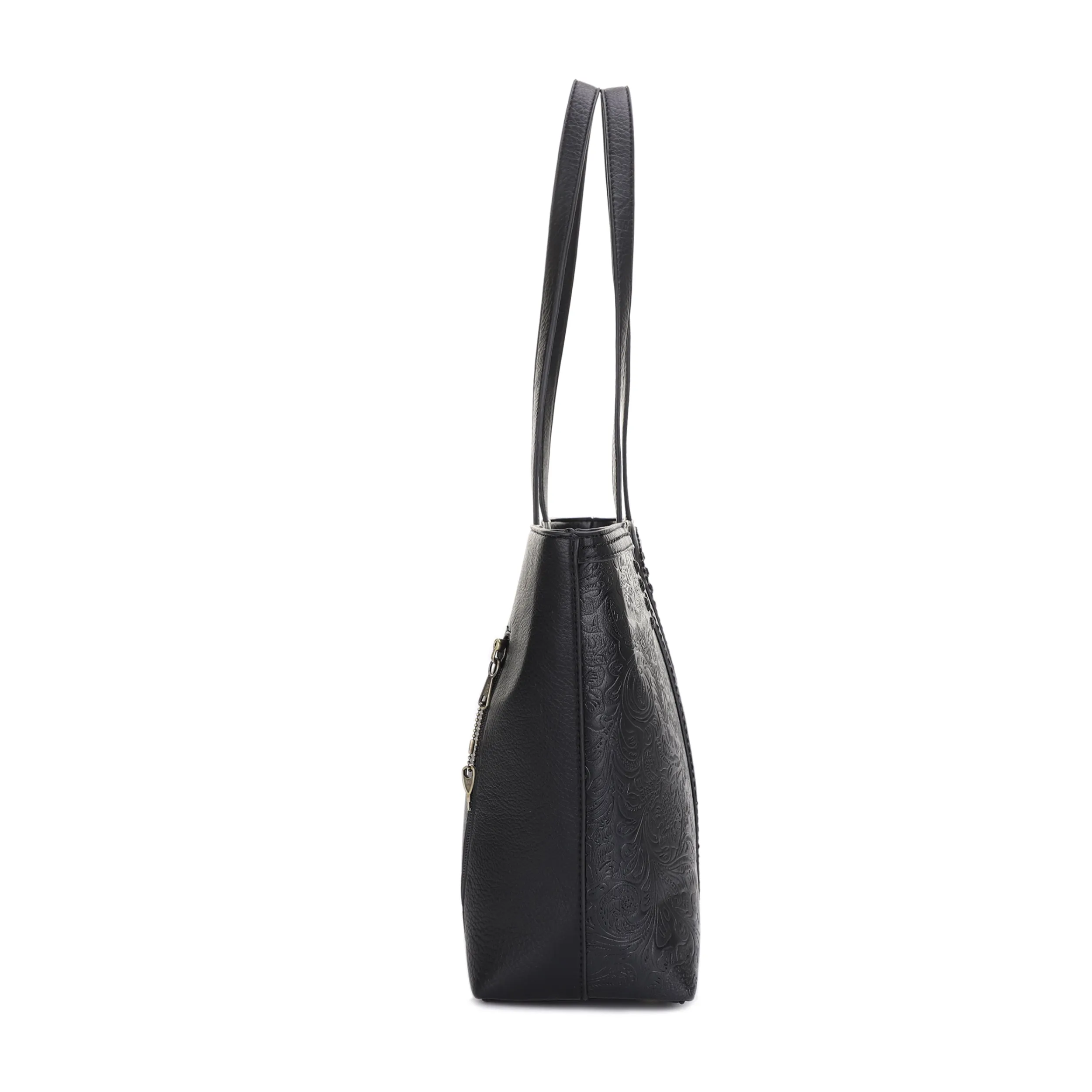 Cassidy Concealed Carry Tooled Tote Bag with Matching Wallet