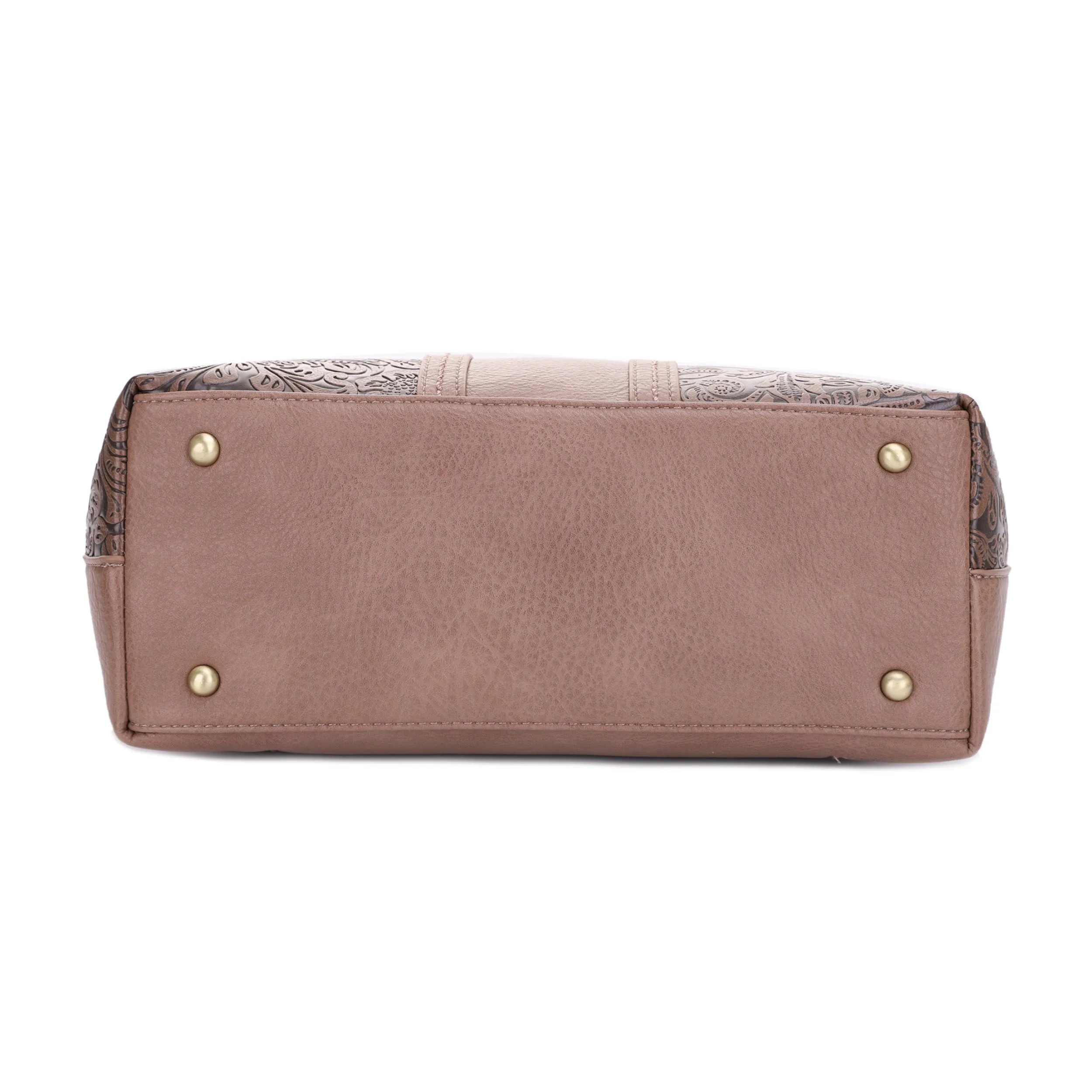 Cassidy Concealed Carry Tooled Tote Bag with Matching Wallet