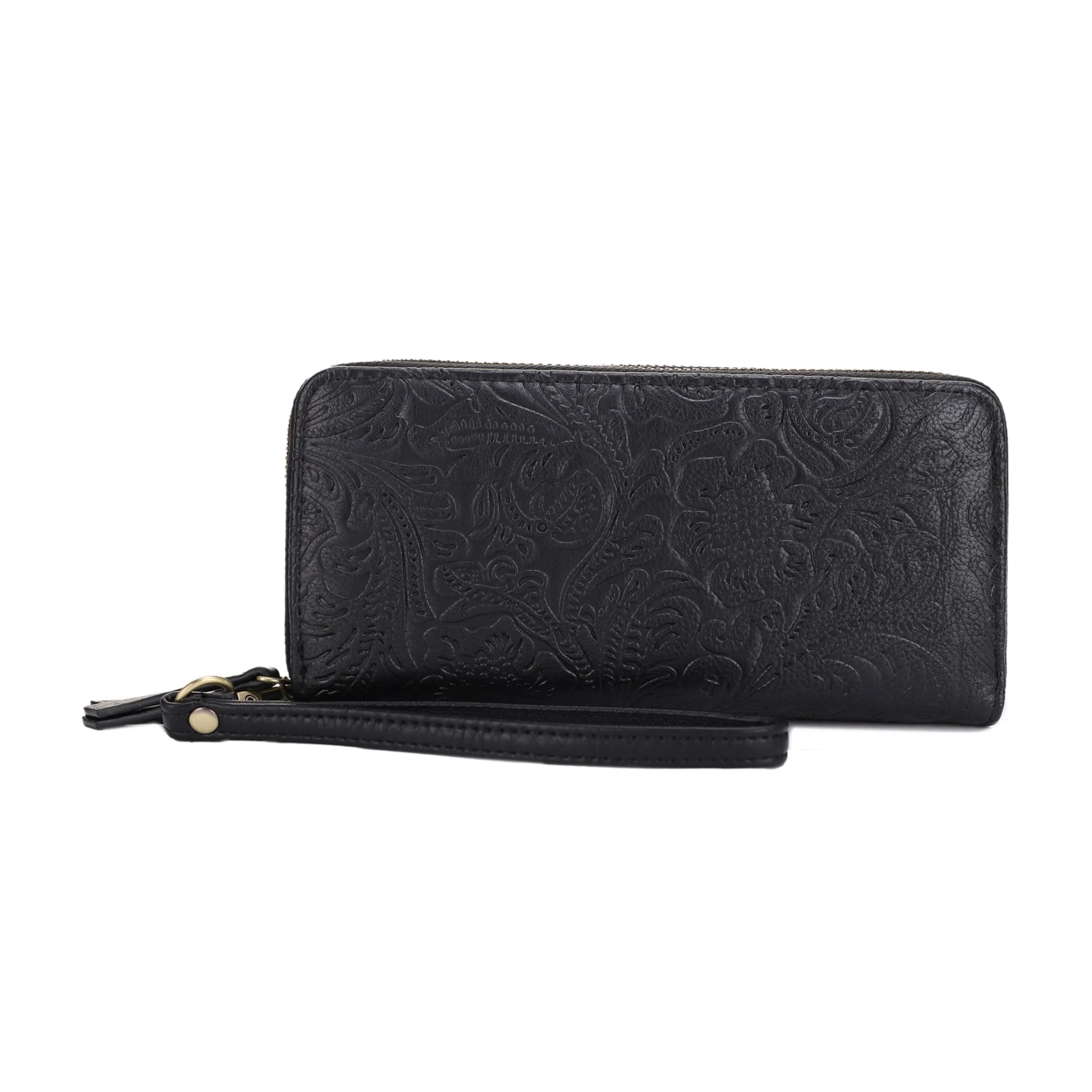 Cassidy Concealed Carry Tooled Tote Bag with Matching Wallet