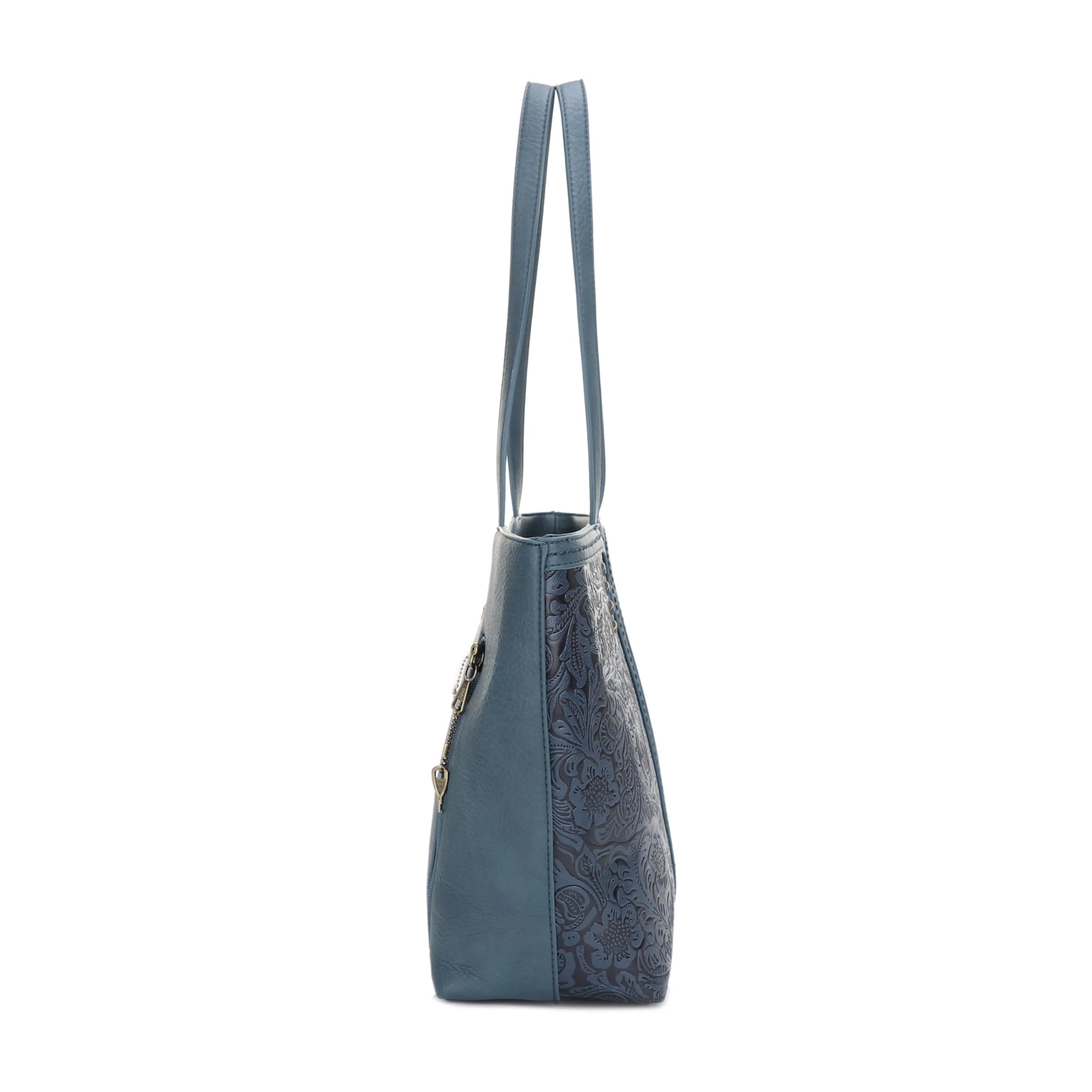 Cassidy Concealed Carry Tooled Tote Bag with Matching Wallet