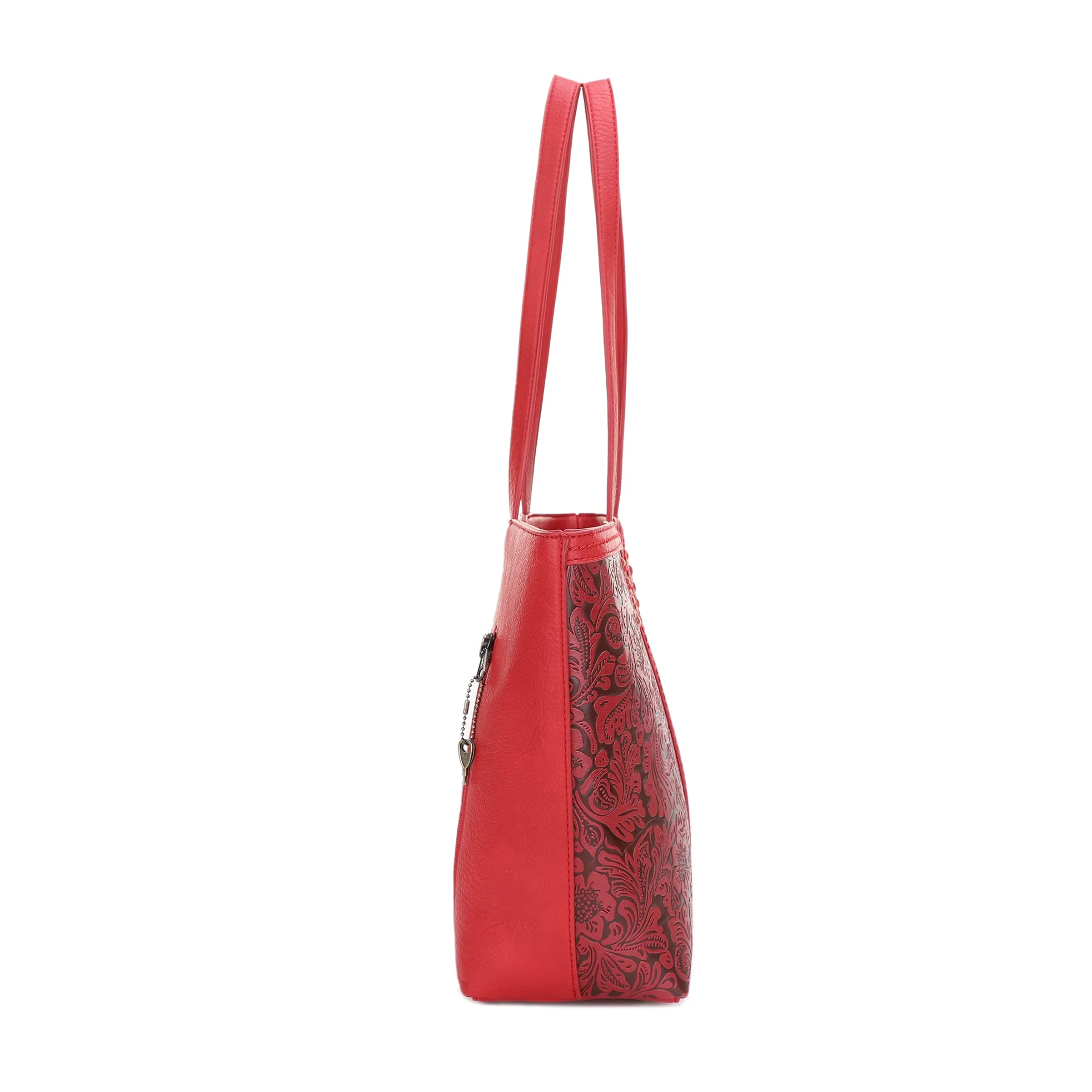 Cassidy Concealed Carry Tooled Tote Bag with Matching Wallet