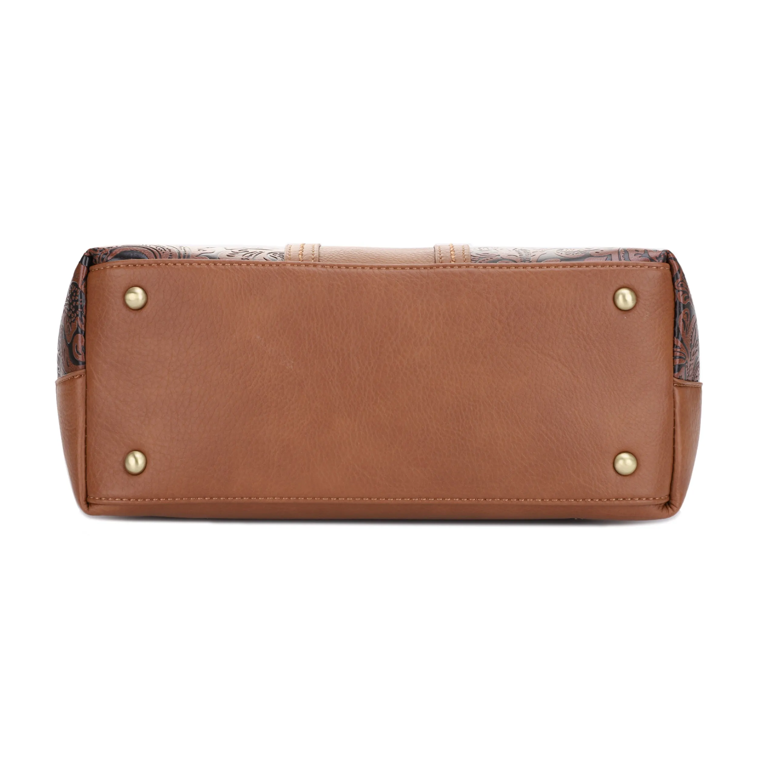 Cassidy Concealed Carry Tooled Tote Bag with Matching Wallet