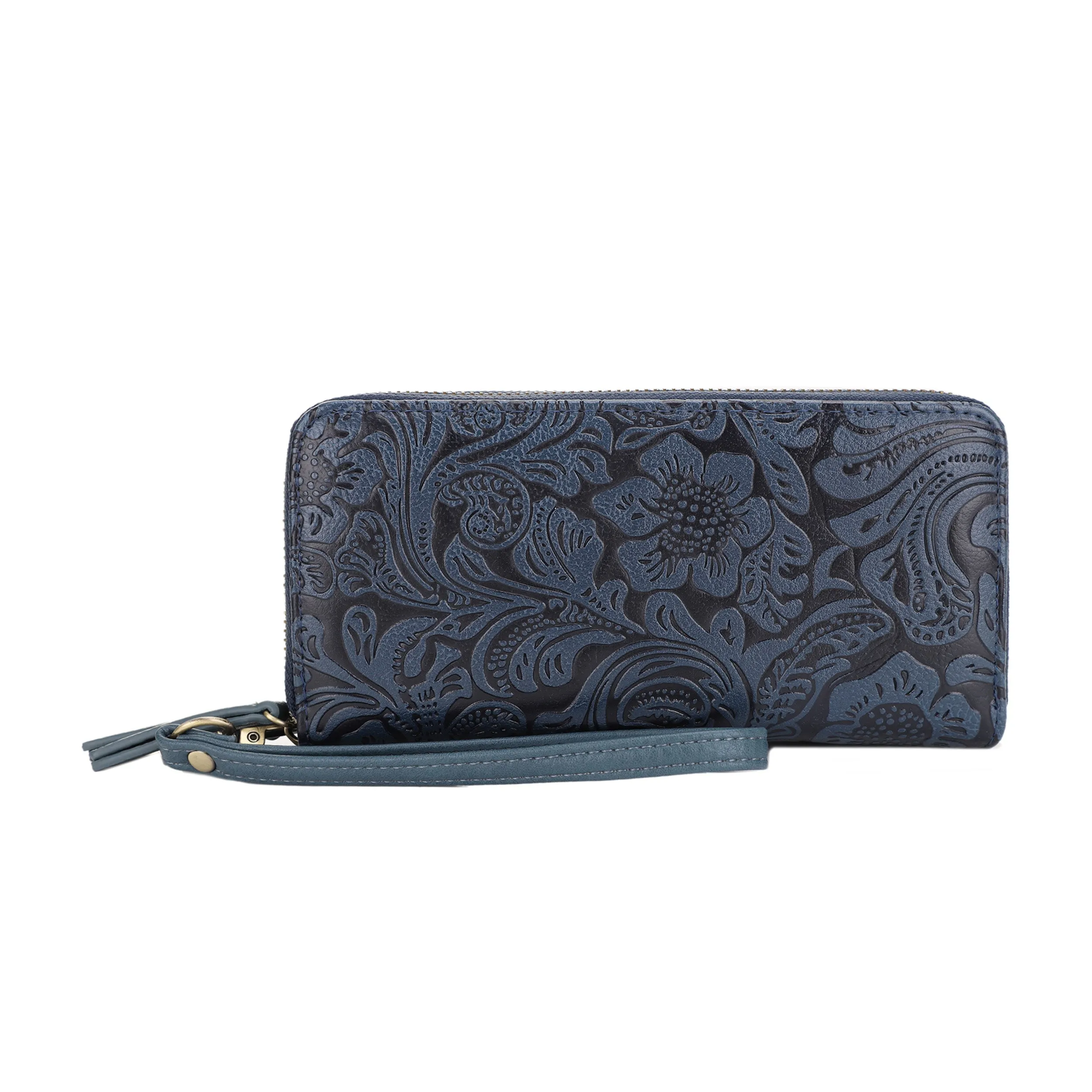 Cassidy Concealed Carry Tooled Tote Bag with Matching Wallet