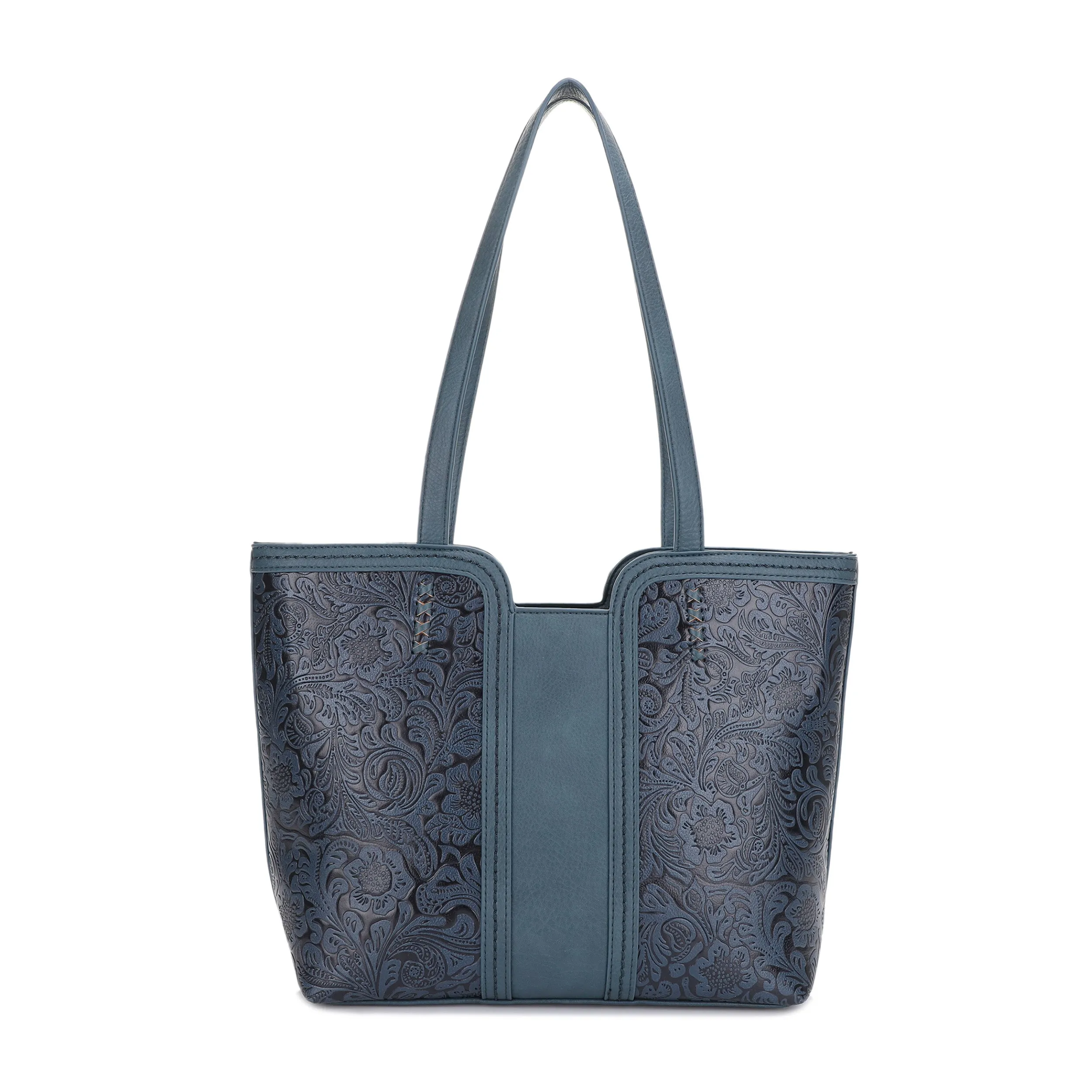 Cassidy Concealed Carry Tooled Tote Bag with Matching Wallet