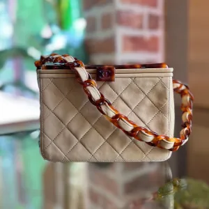 CHANEL Box Lambskin Tortoise Vintage Handbag
