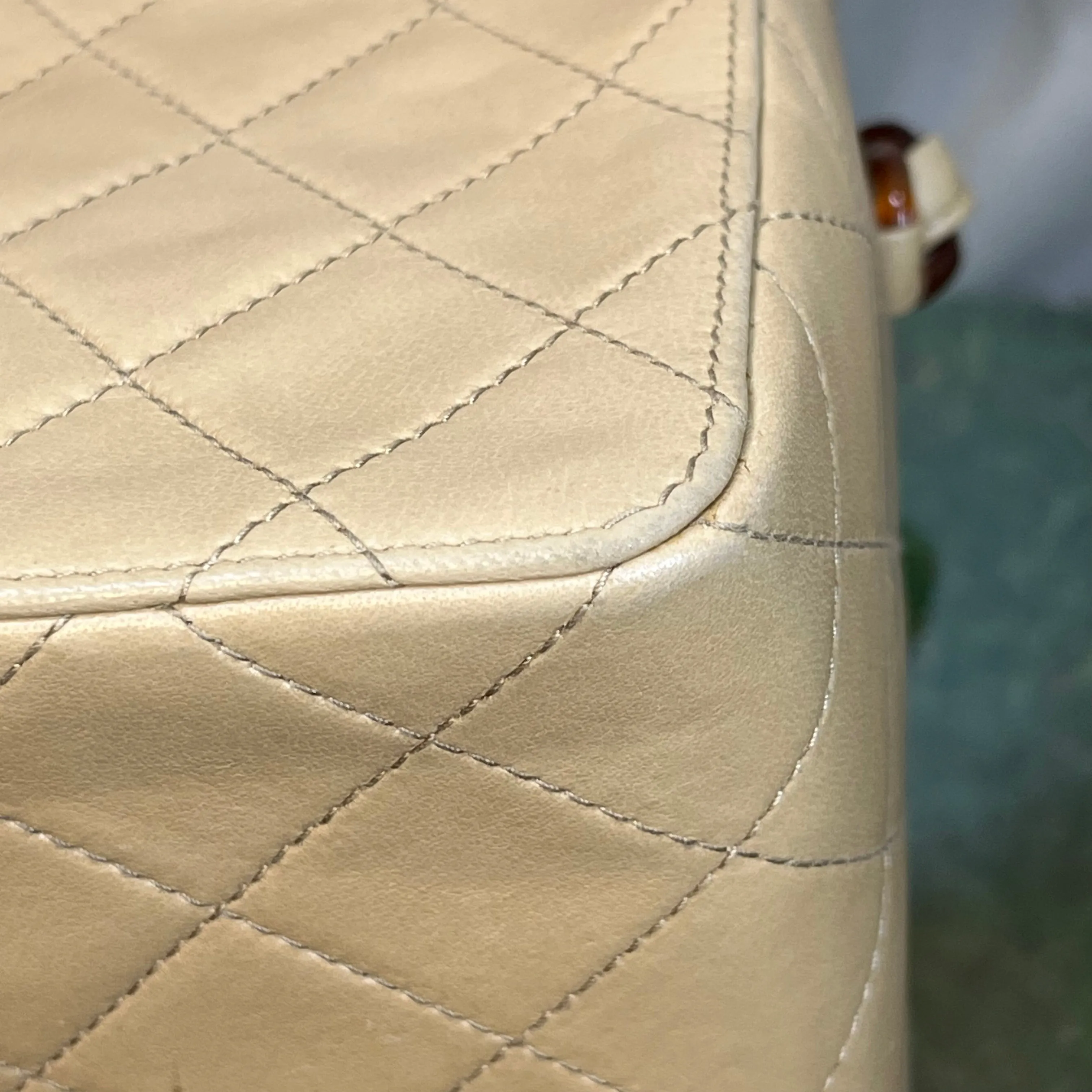 CHANEL Box Lambskin Tortoise Vintage Handbag