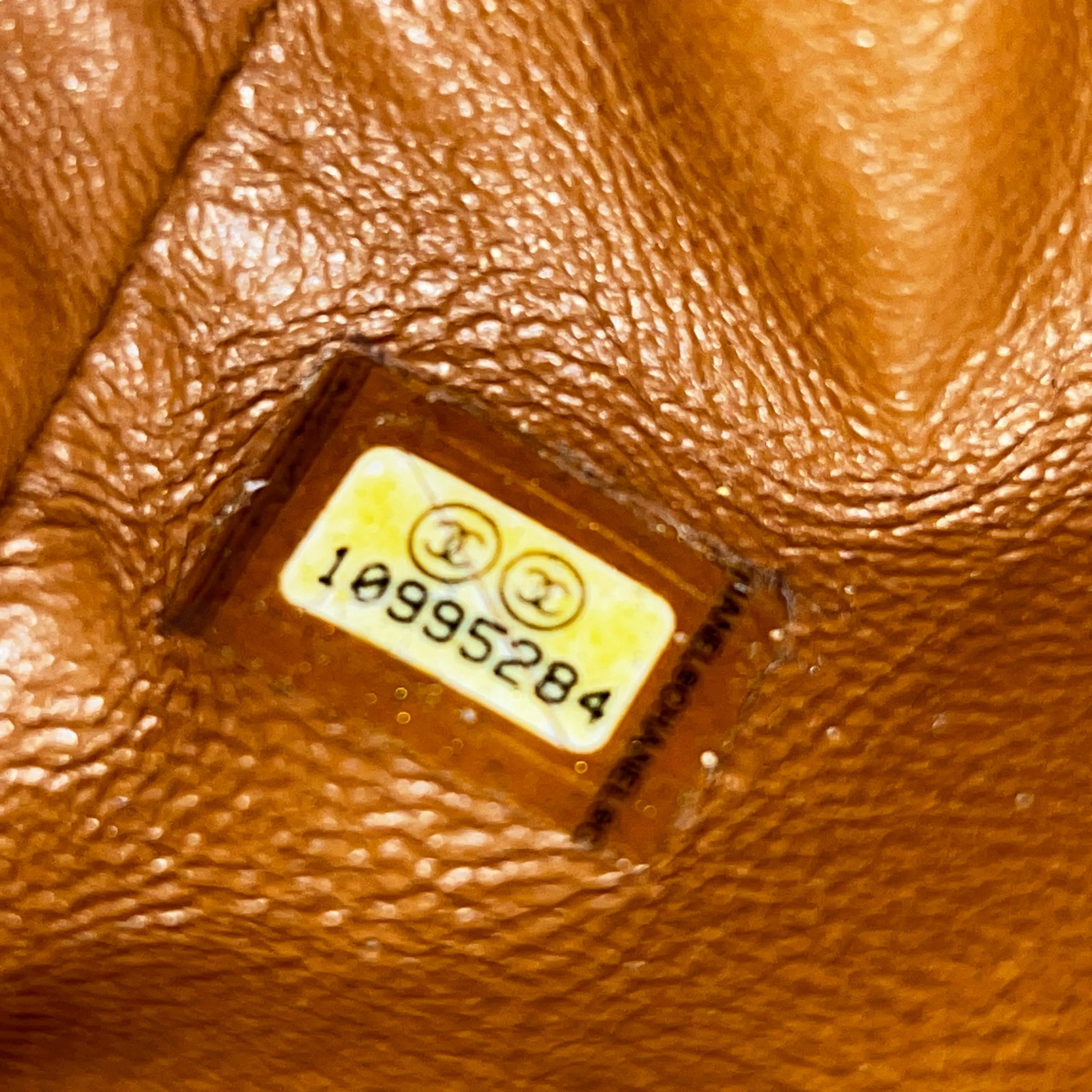 CHANEL Brown Calfskin Quilted Small Bowler Bag