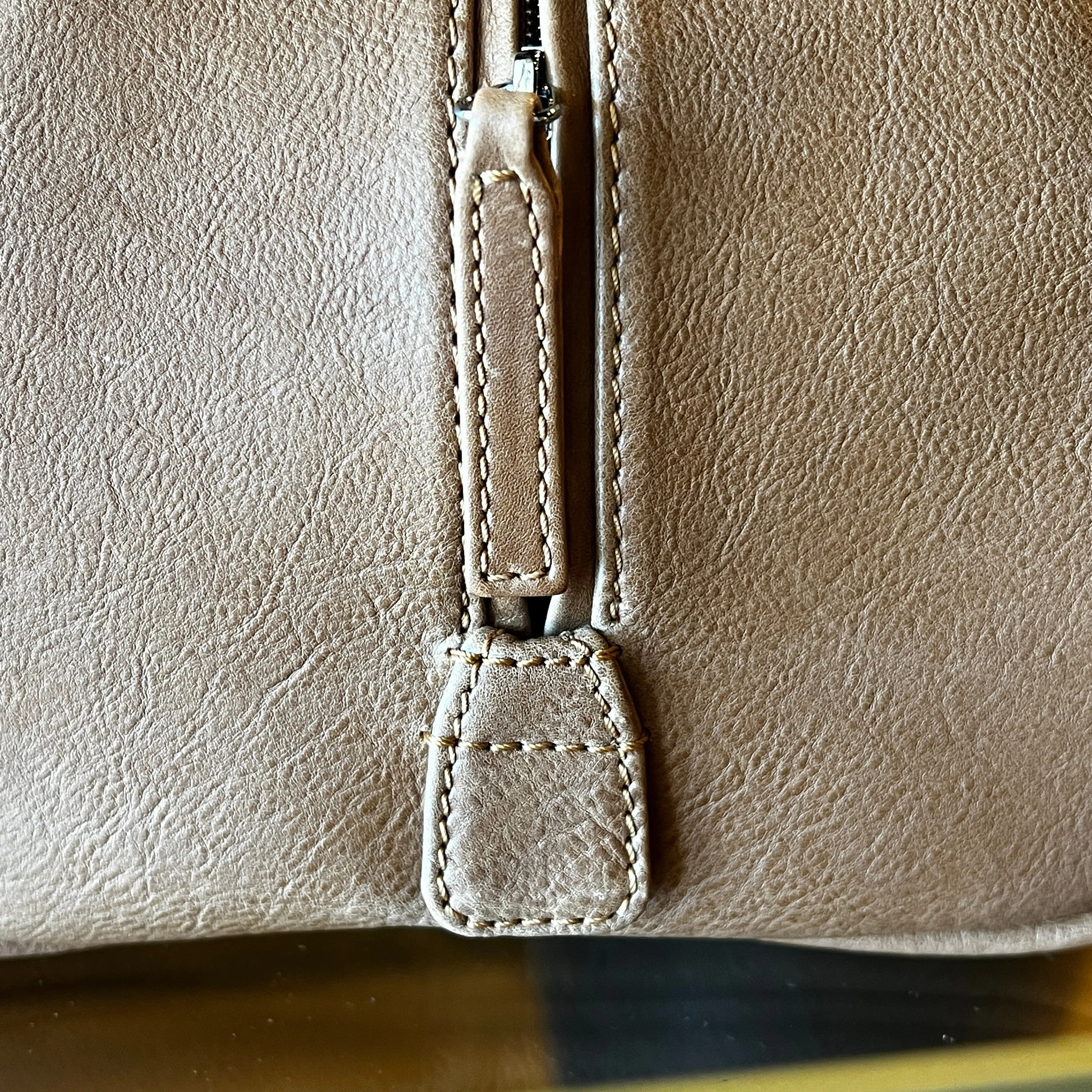 CHANEL Brown Calfskin Quilted Small Bowler Bag