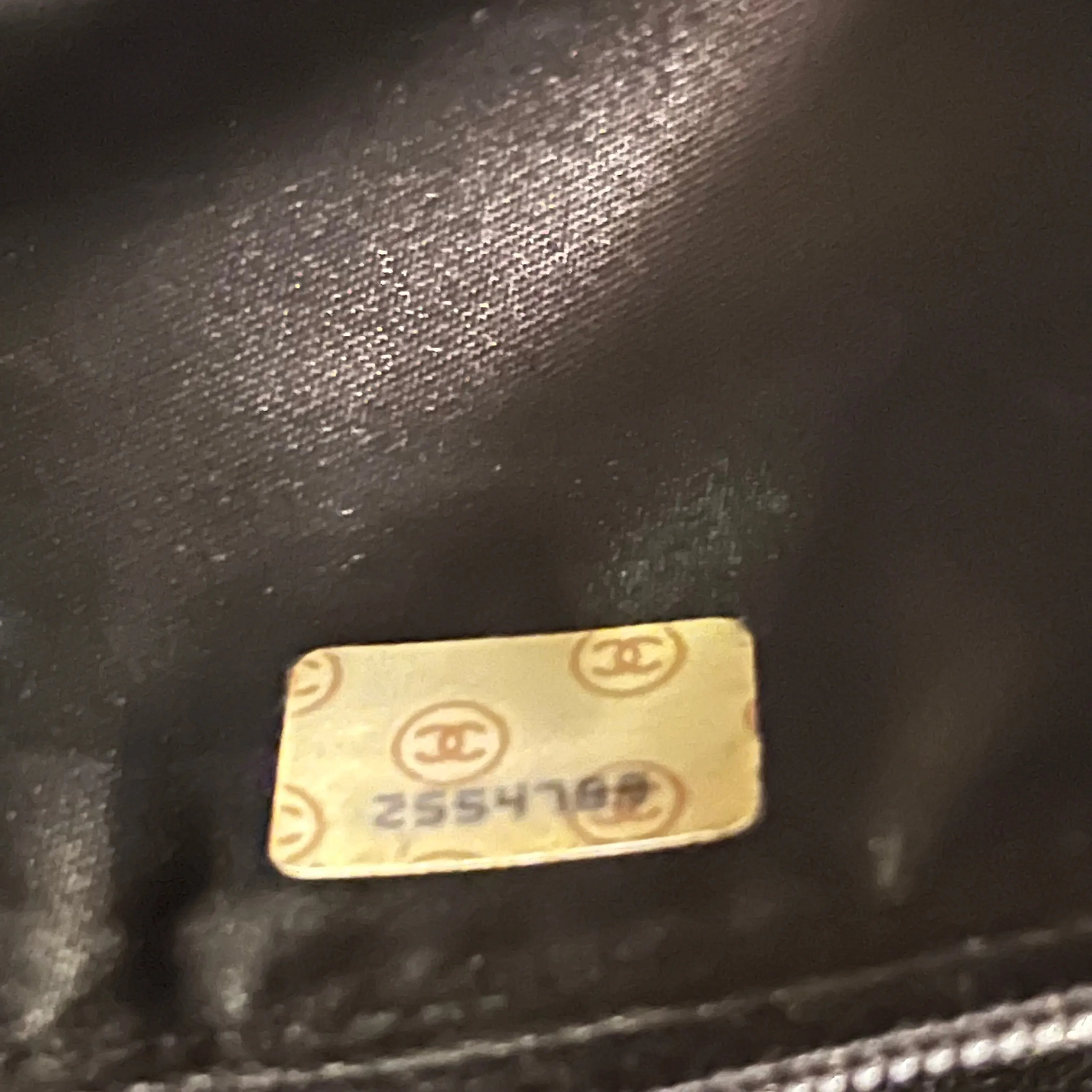 CHANEL Vintage Chevron Lambskin Shoulder Bag