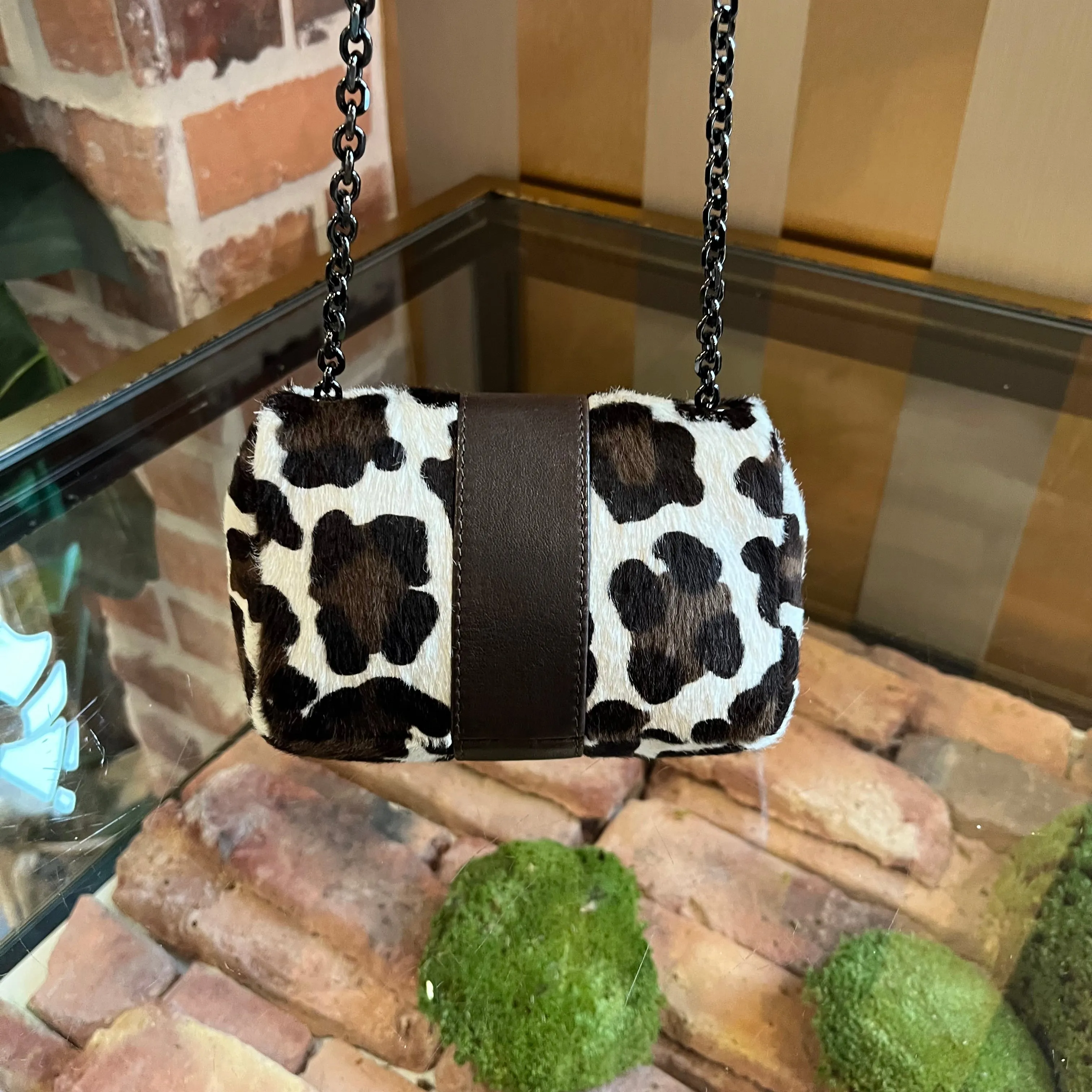 CHRISTIAN LOUBOUTIN Small Pony Hair Cheetah Bag