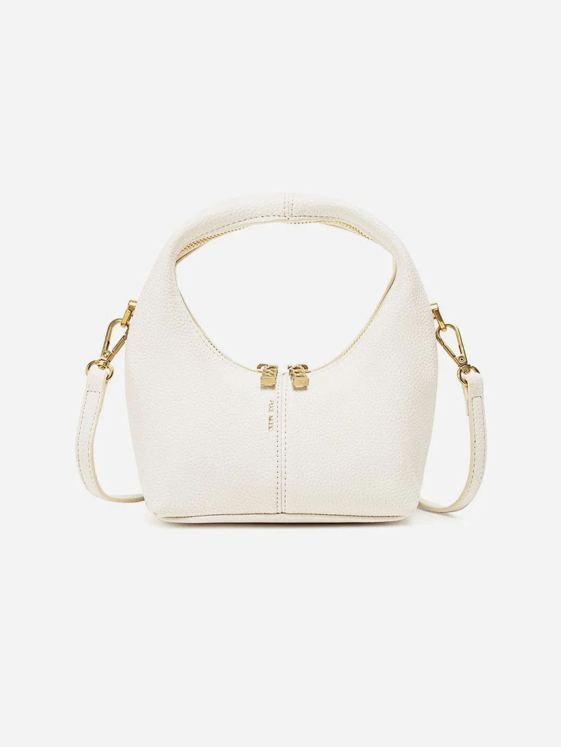 Circle Vegan Leather Crossbody Bag | Coconut Cream