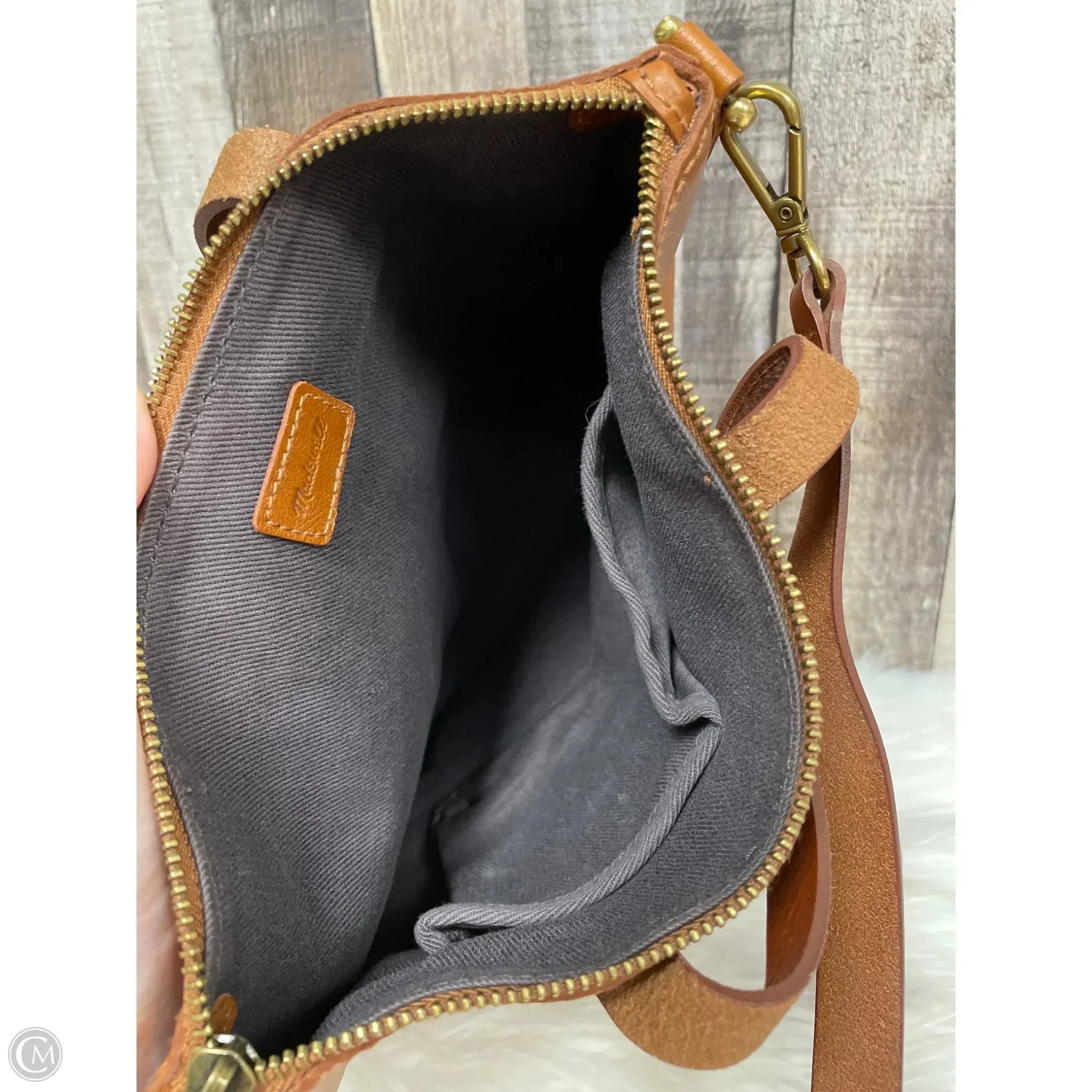 Crossbody Leather By Madewell, Size: Medium