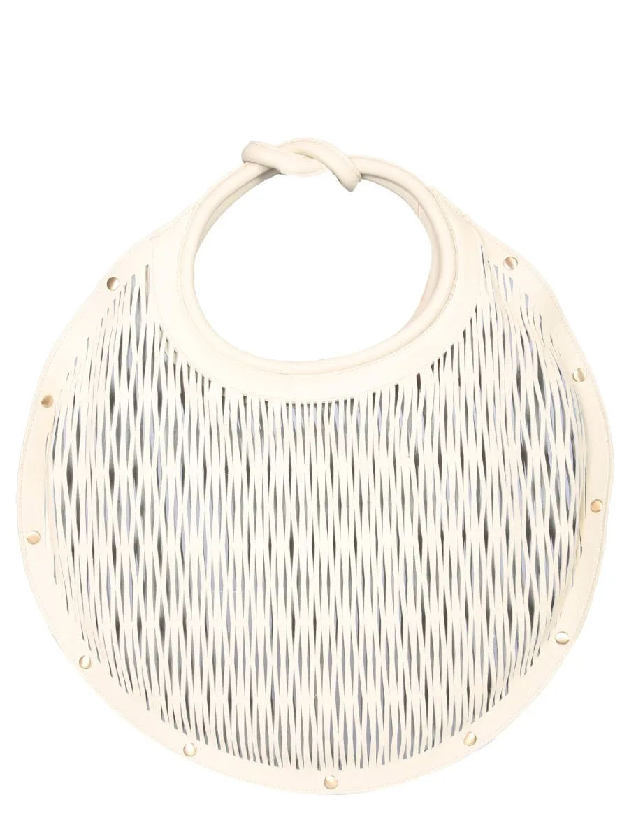 Cult Gaia Adina Woven Shoulder Bag