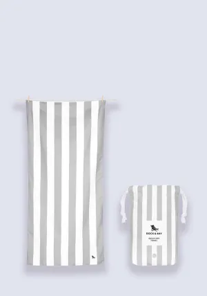 Dock & Bay Cabana Beach Towel Goa Grey - Large