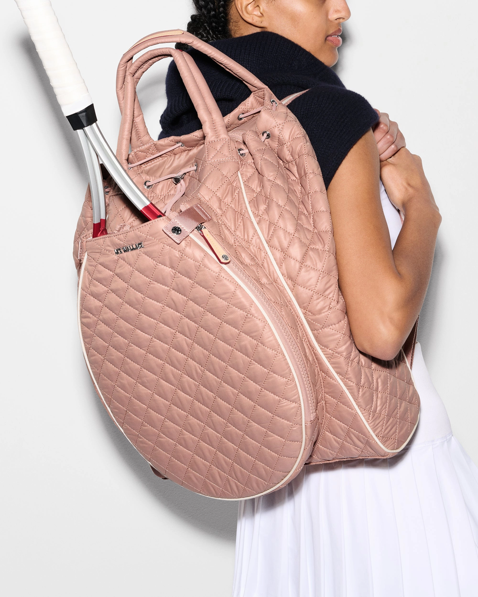 Dusty Rose/Ecru Doubles Tennis Convertible Backpack