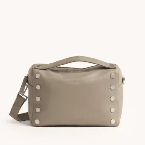 Evan Crossbody | Pewter Pebble/Brushed Silver | Med