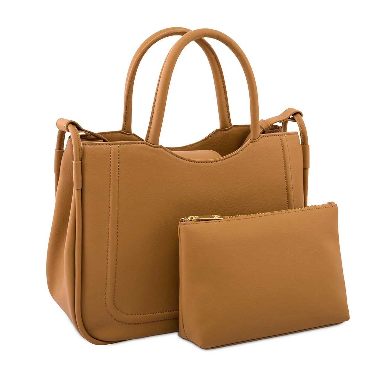 Florence Silicone Vegan Leather Bag | Sand