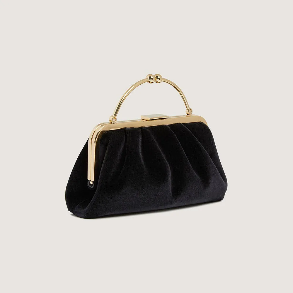 Frame Clutch - Black Velvet