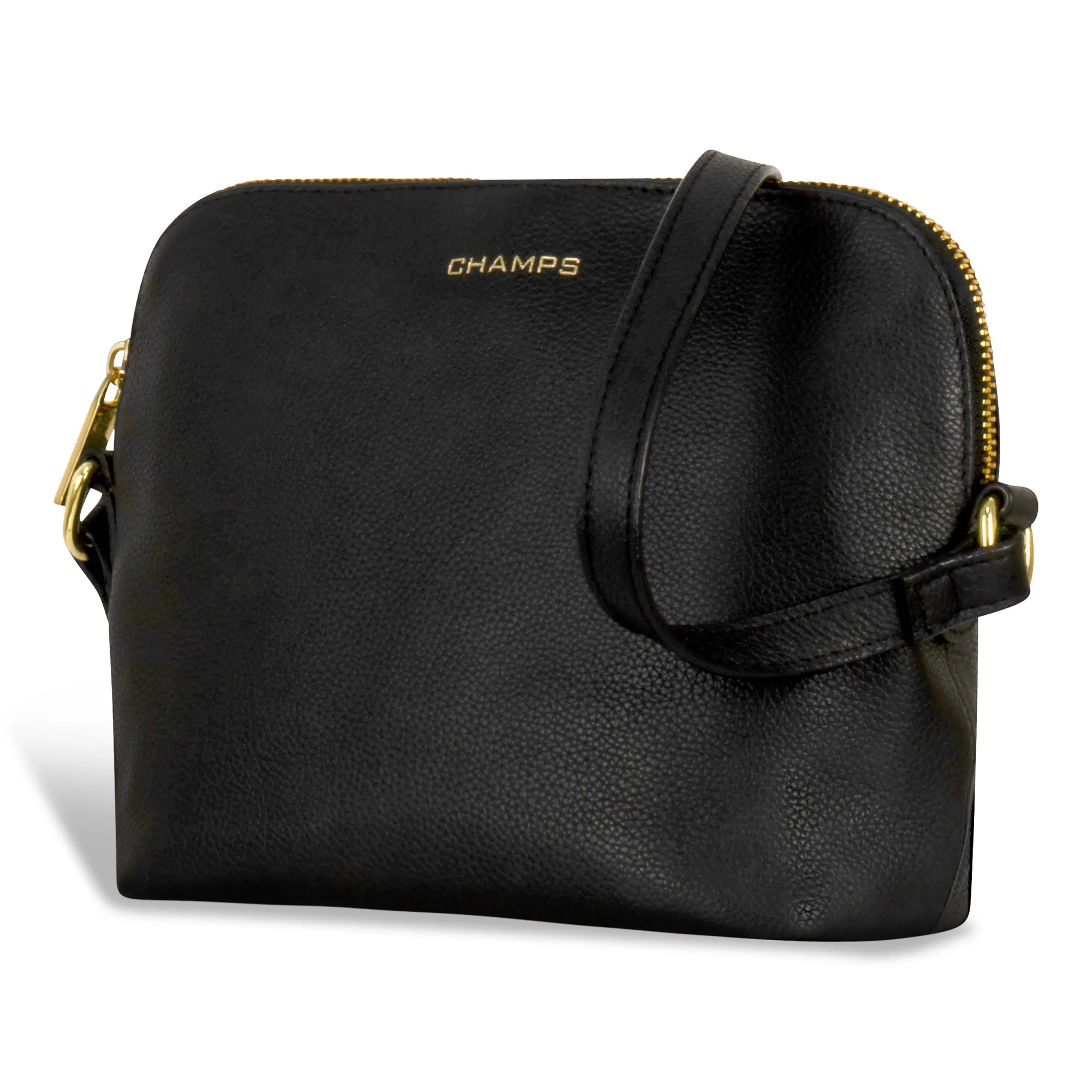 Gala / Leather Top-Zip Shoulder Bag *Drop Ship*