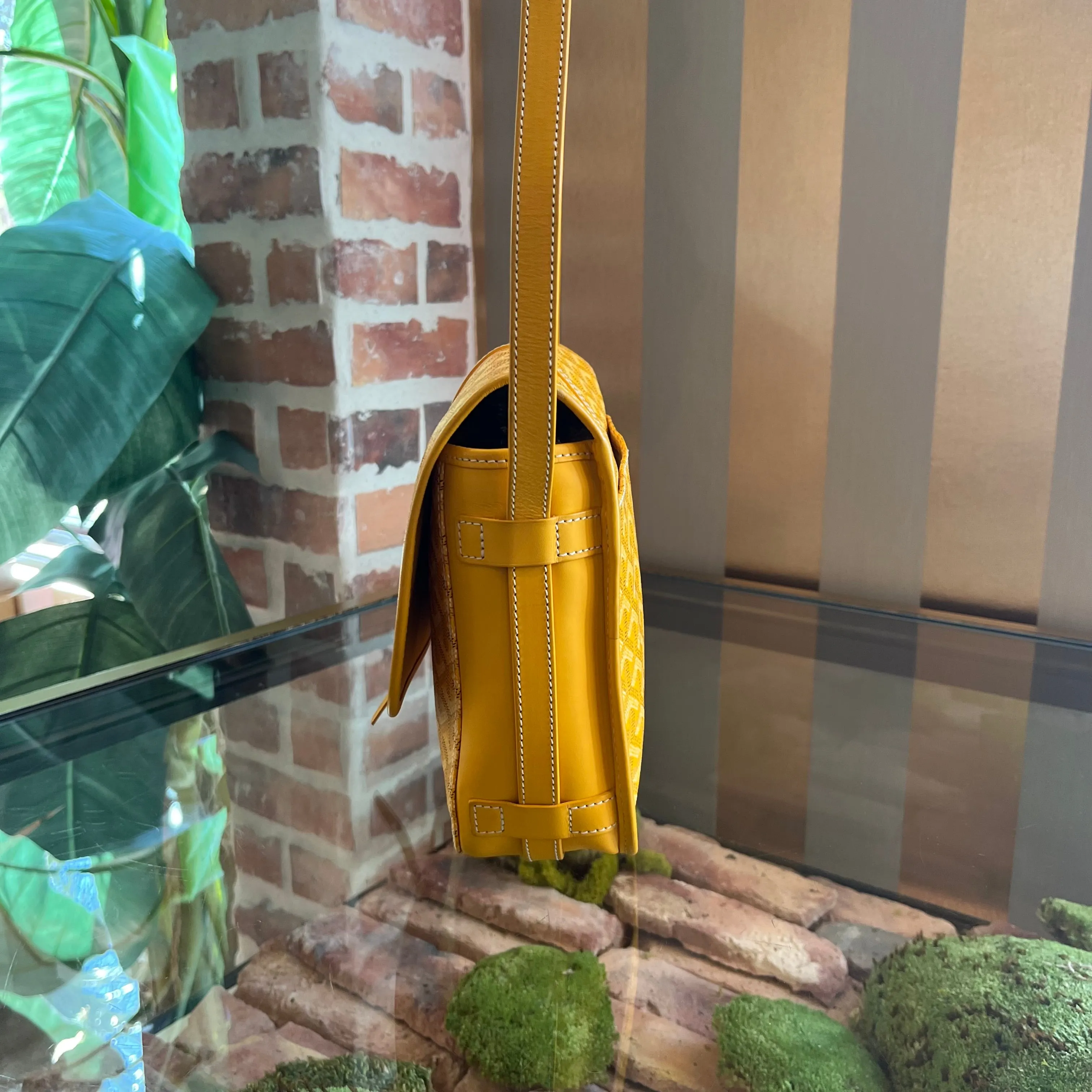 GOYARD Yellow Belvedere II TS3919