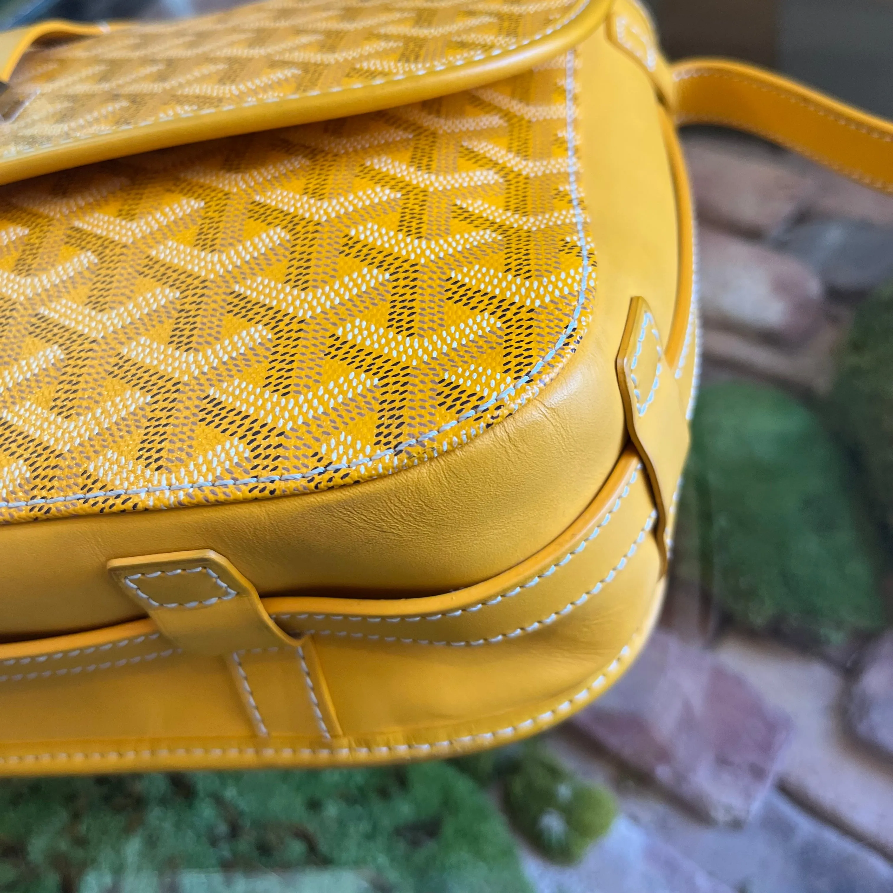 GOYARD Yellow Belvedere II TS3919