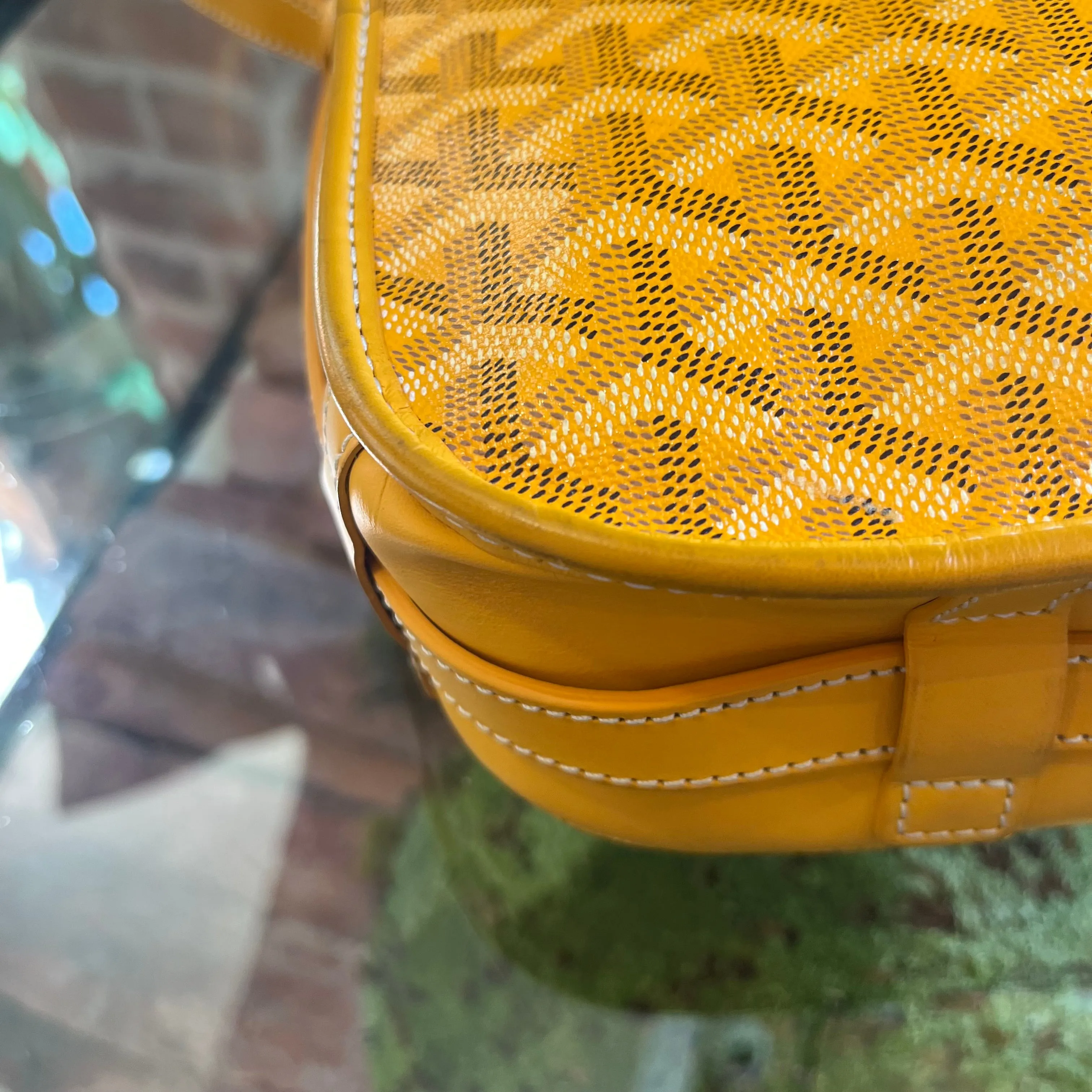 GOYARD Yellow Belvedere II TS3919