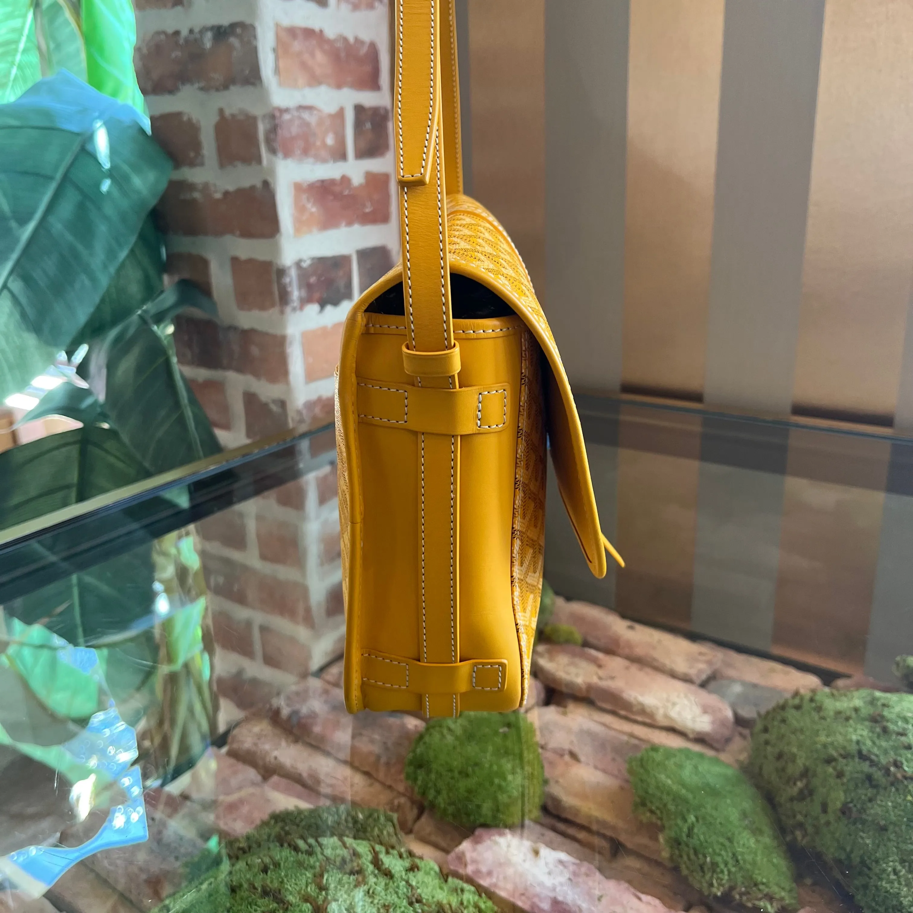 GOYARD Yellow Belvedere II TS3919