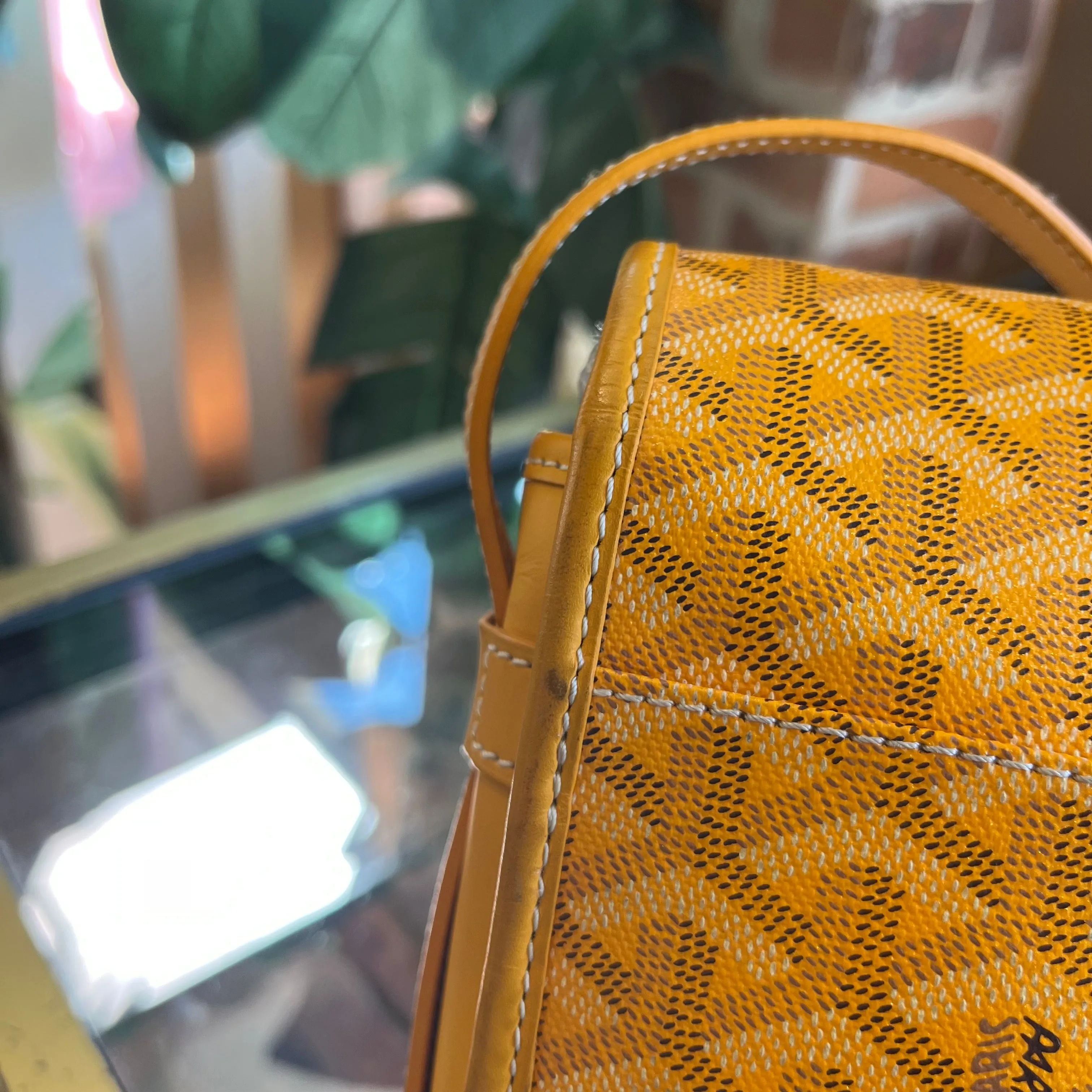 GOYARD Yellow Belvedere II TS3919