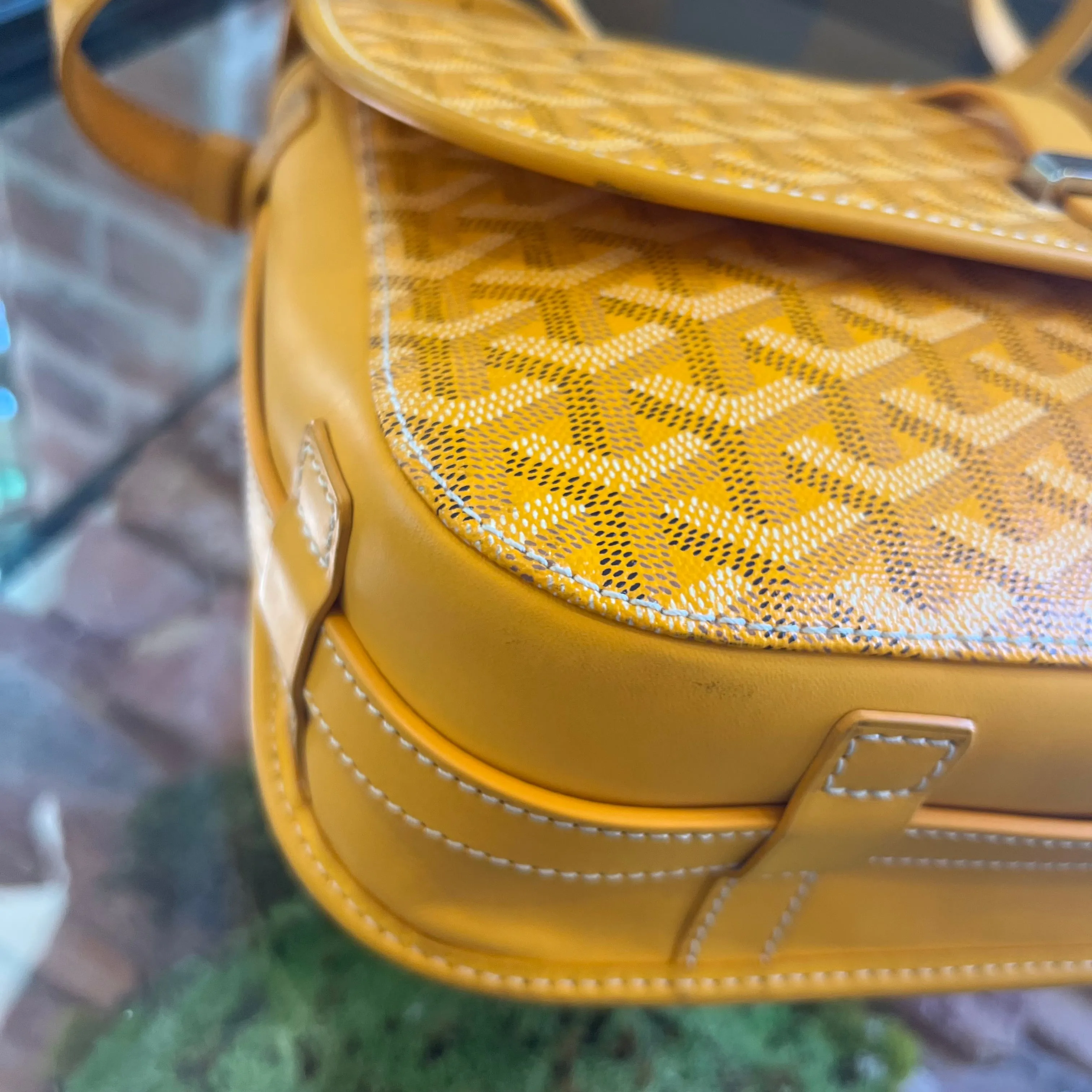 GOYARD Yellow Belvedere II TS3919