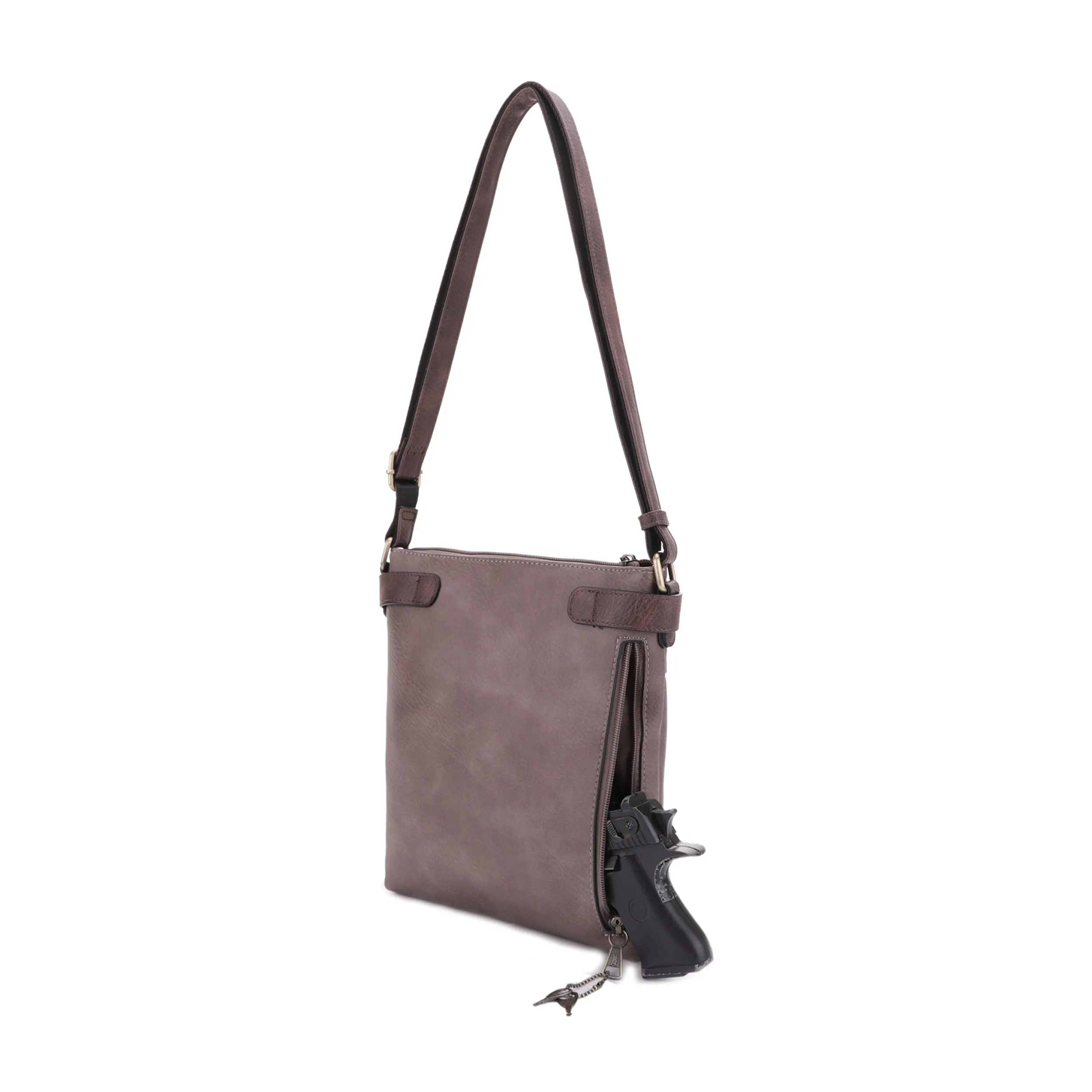 Hannah Concealed Carry Lock and Key Crossbody
