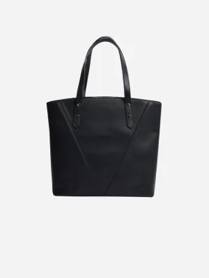 Honor Vegan Bio-Based Bamboo Leather Tote Bag | Black