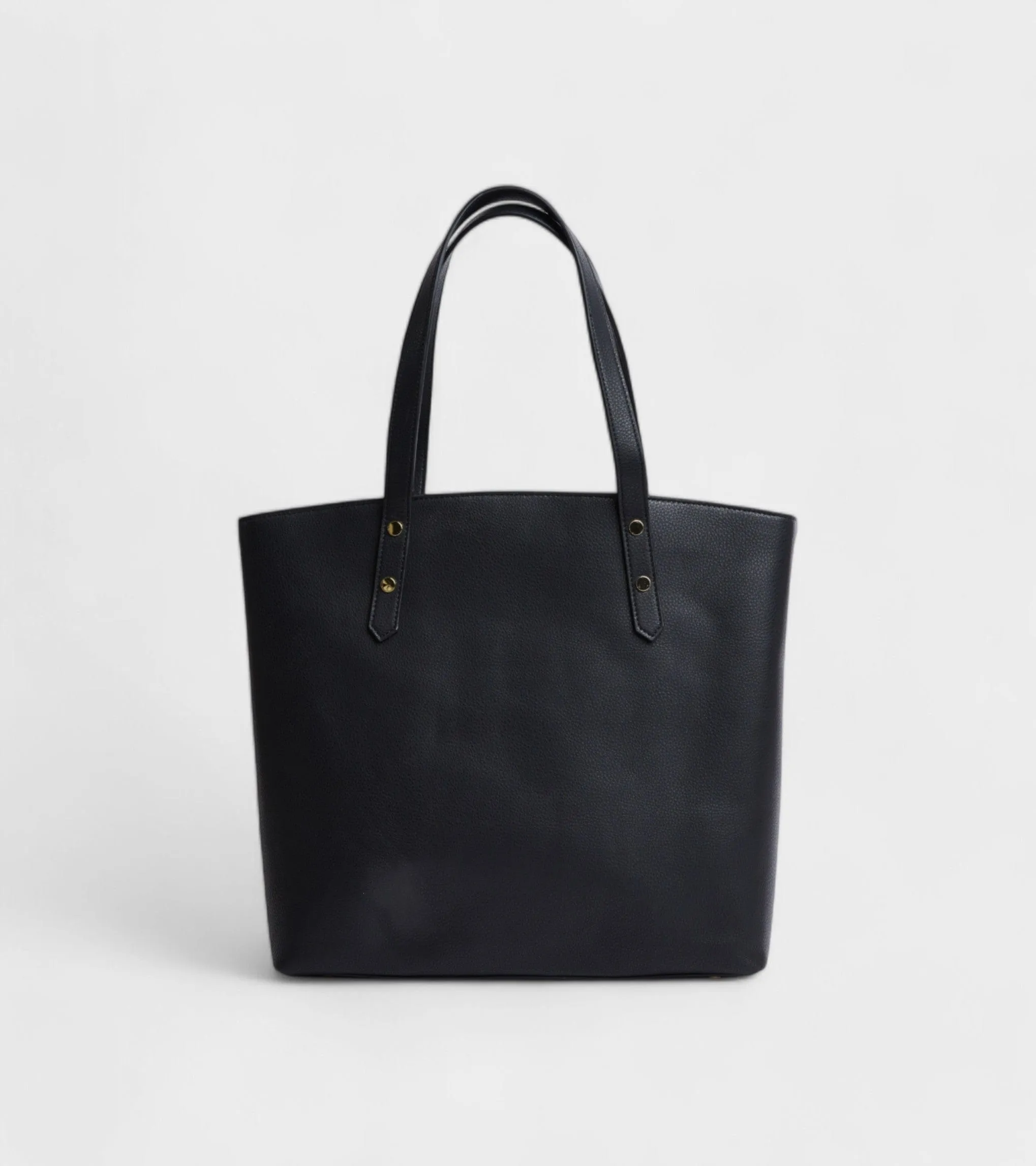 Honor Vegan Bio-Based Bamboo Leather Tote Bag | Black