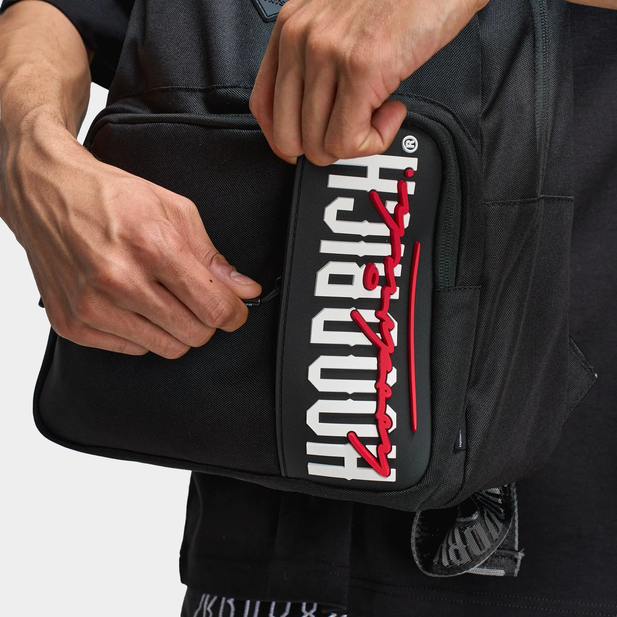 Hoodrich Fusion Backpack Black / White - Red