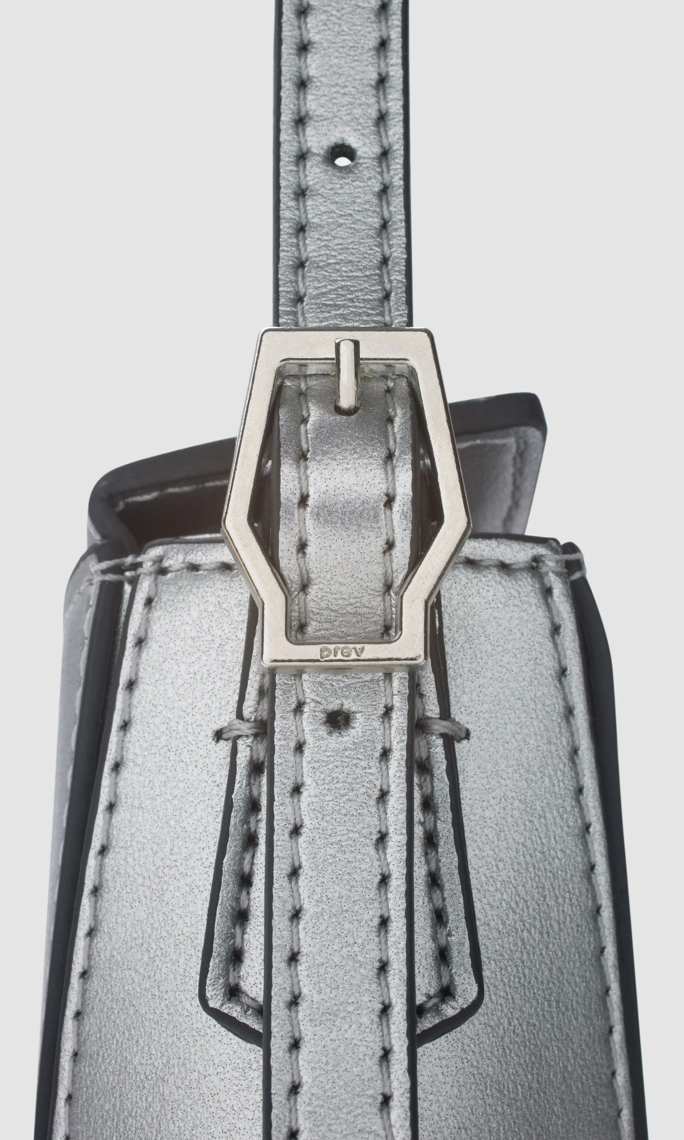 Kiara Women's Apple Leather Vegan Mini Bag | Silver